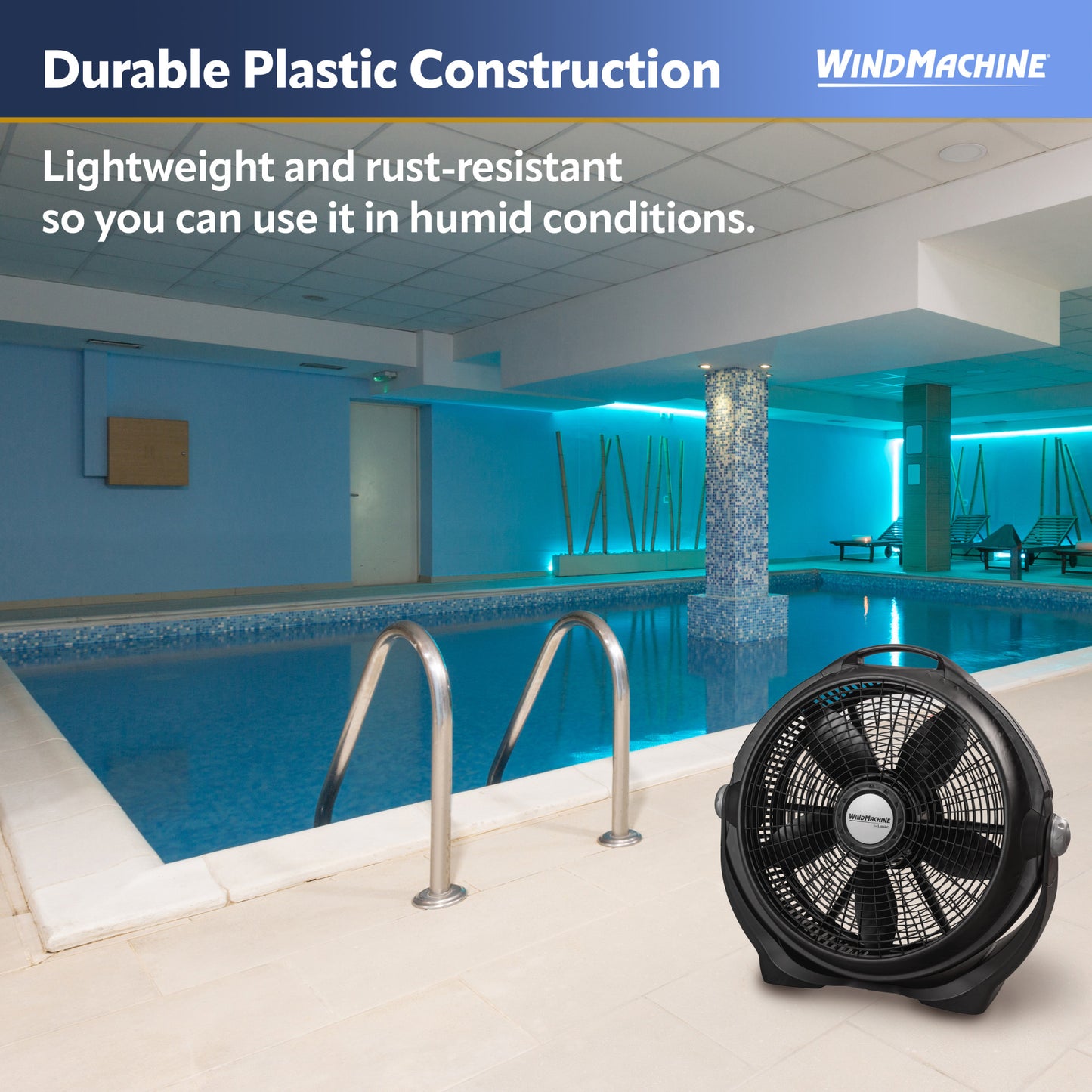 Lasko A20302 20" Wind Machine Air Circulator Floor Fan with 3 Speeds