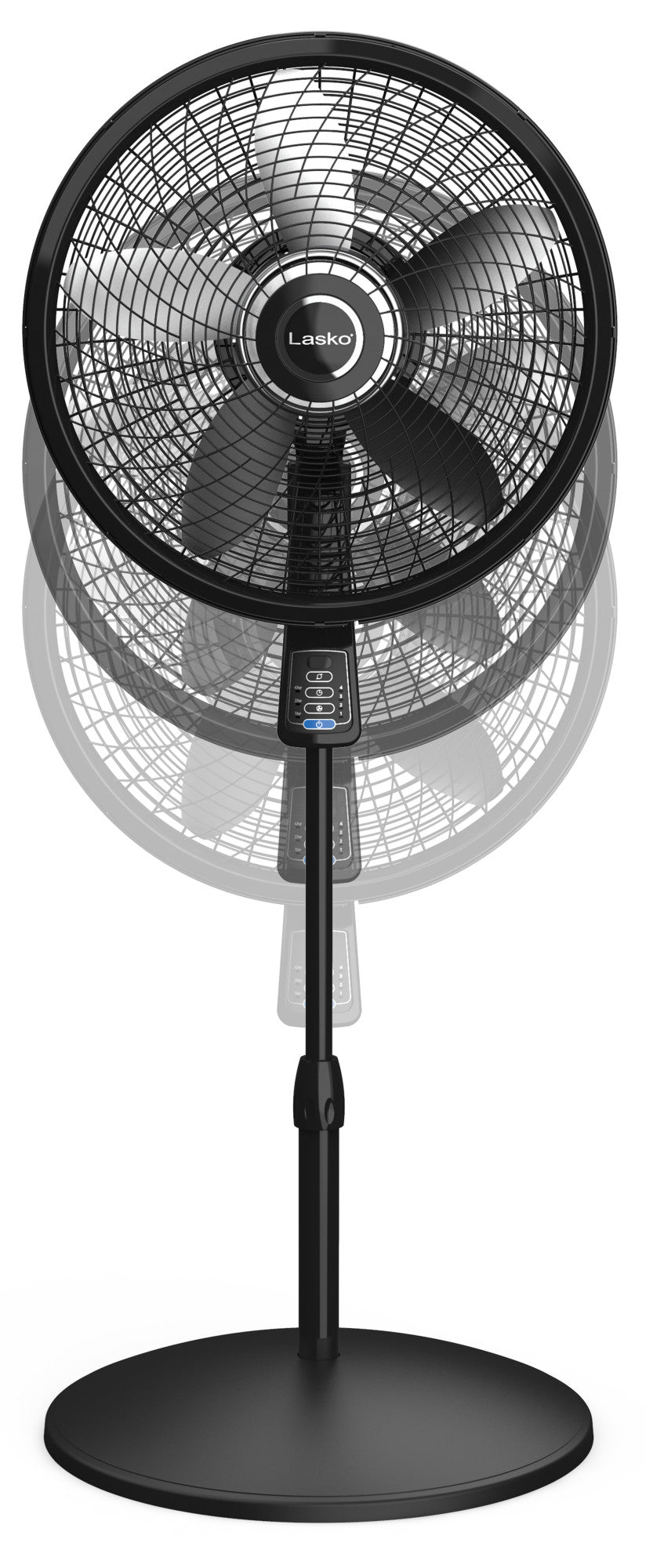 Lasko 18" Oscillating Pedestal Fan with Remote Control, S18635, Black