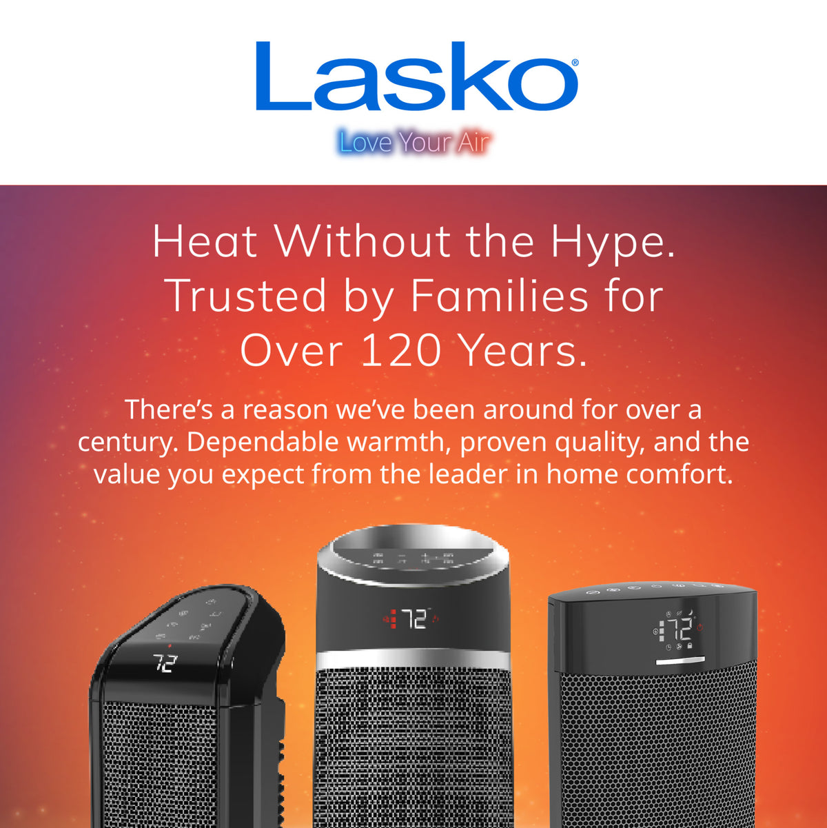 Lasko 16" Ceramic Tower Space Heater: Oscillating, 2 Heat Settings, Remote, Timer, Thermostat