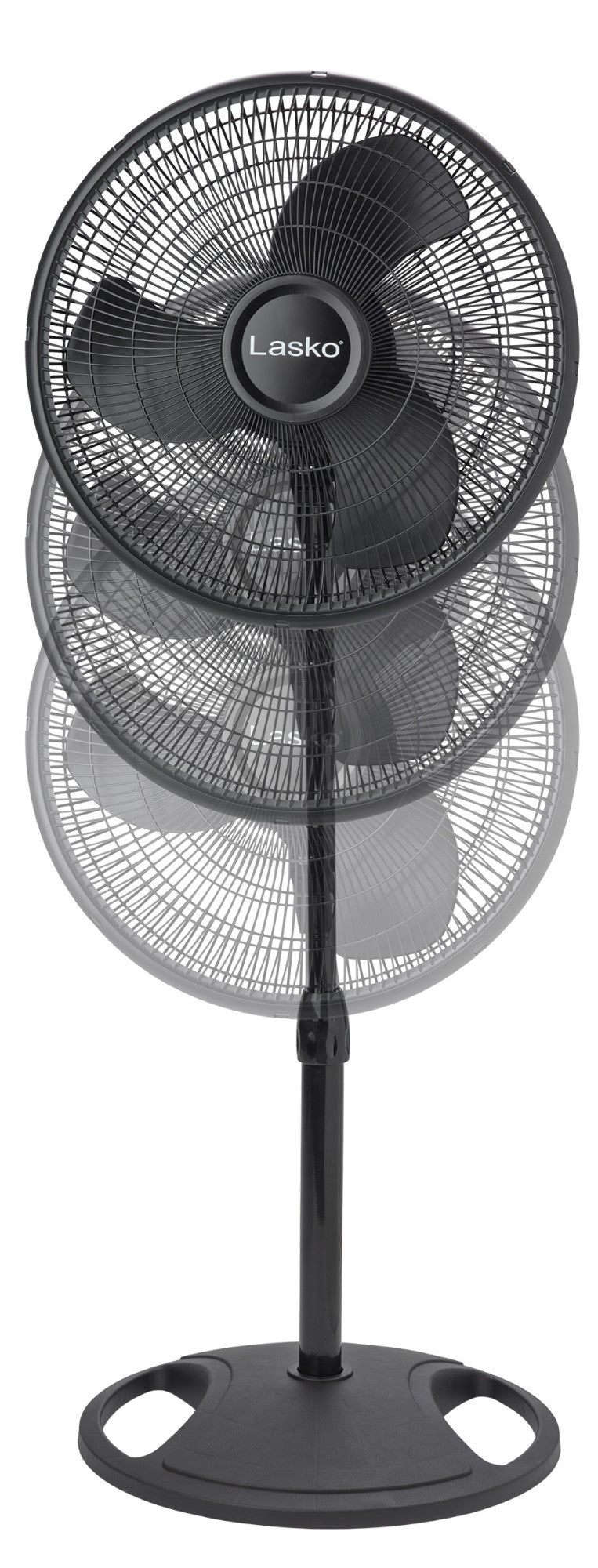 Lasko 16" Oscillating 3-Speed Pedestal Fan, 2521, Black