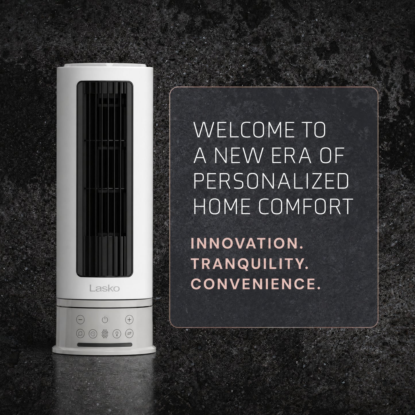 Lasko Pinnacle 15" DC Table Fan: Oscillating, 12-Speed, 15° Tilt, Remote, White