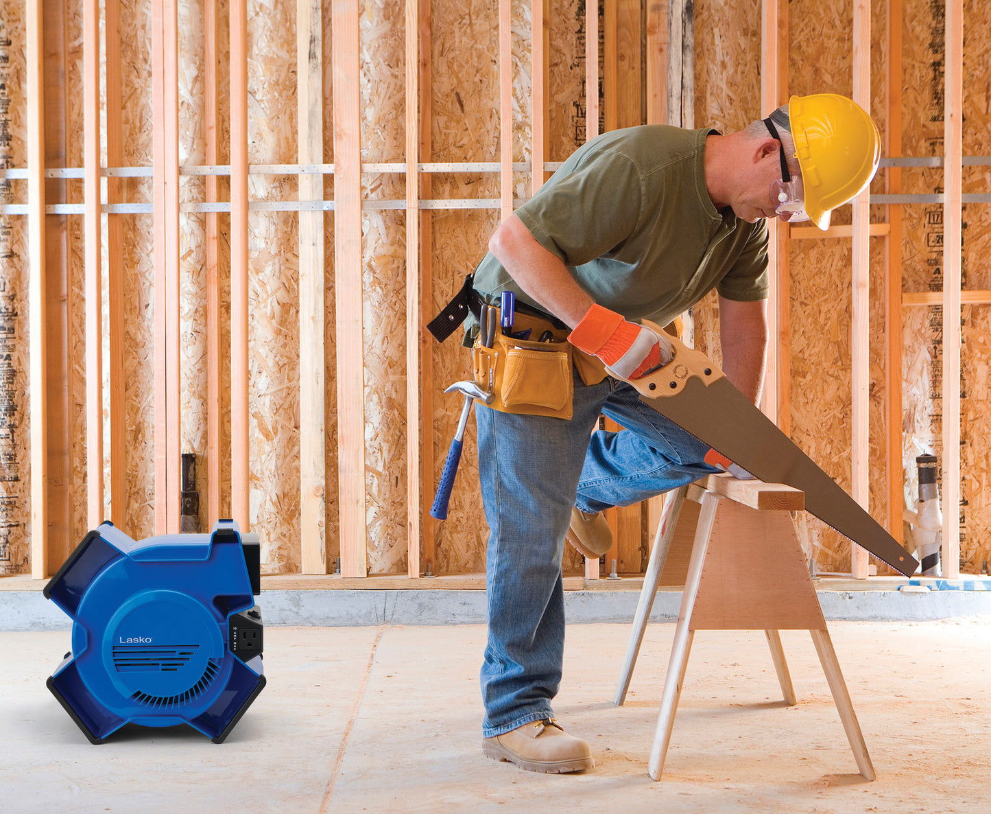 Lasko X12905 Multi-Position Utility Blower Floor Fan