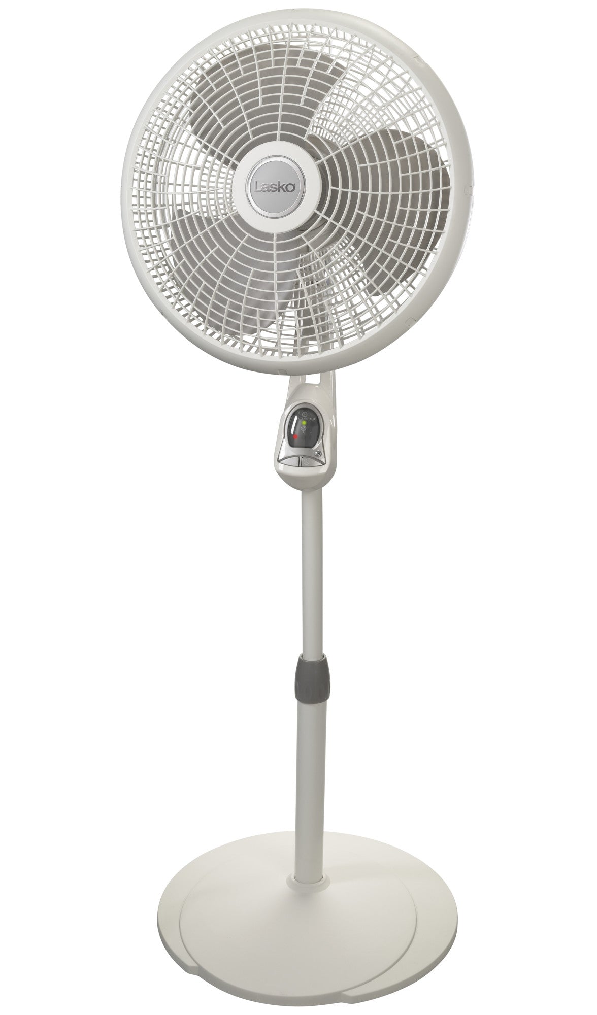 Lasko 16" Oscillating 3-Speed Performance Pedestal Fan with Remote, 2546, White