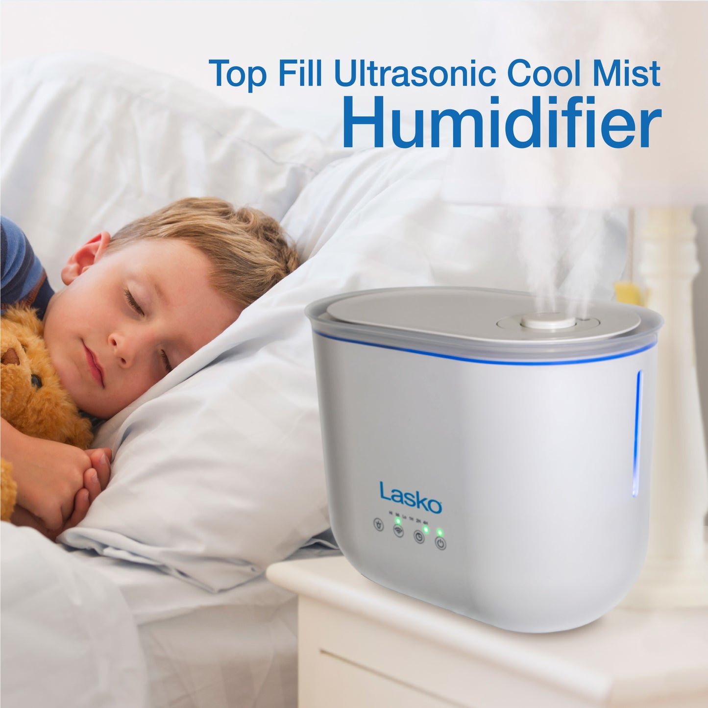 Lasko UH250 Top Fill Ultrasonic Cool Mist Humidifier