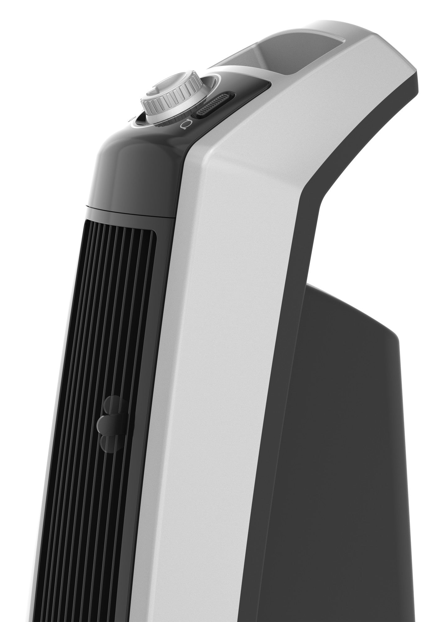 Lasko High Velocity Tower Fan with Remote Control, U35115, Silver/Black