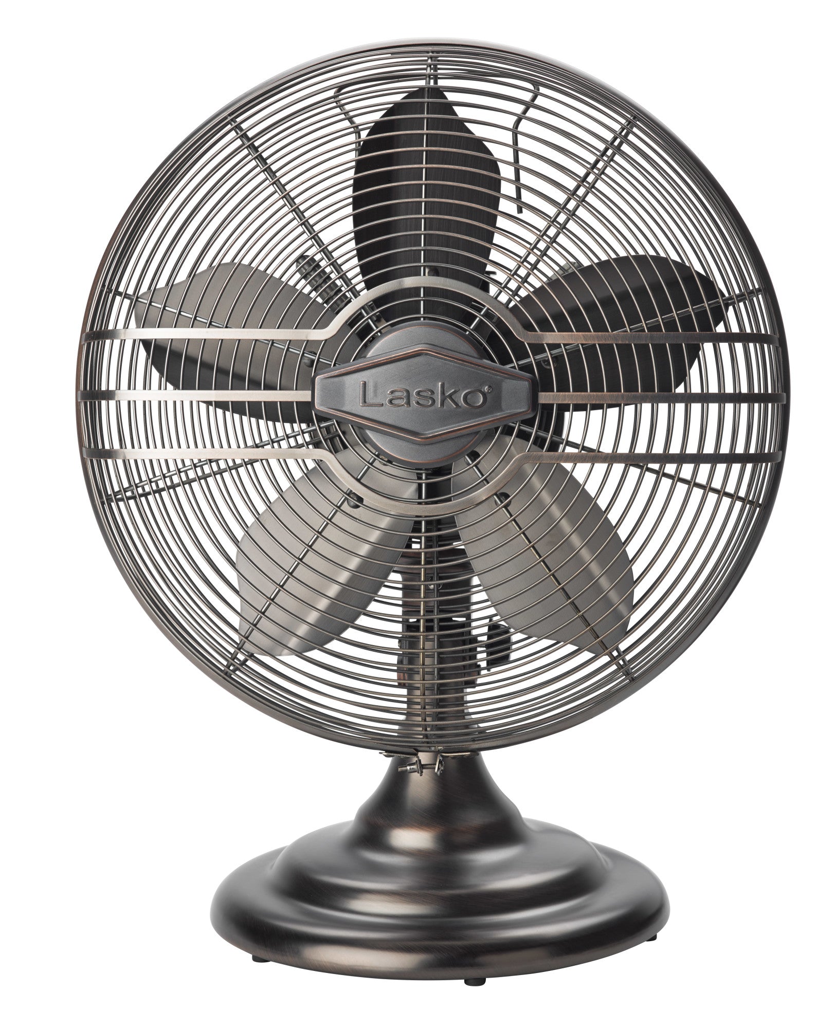 Lasko 12" 3-Speed Oscillating Classic Metal Table Fan with Tilt-Back