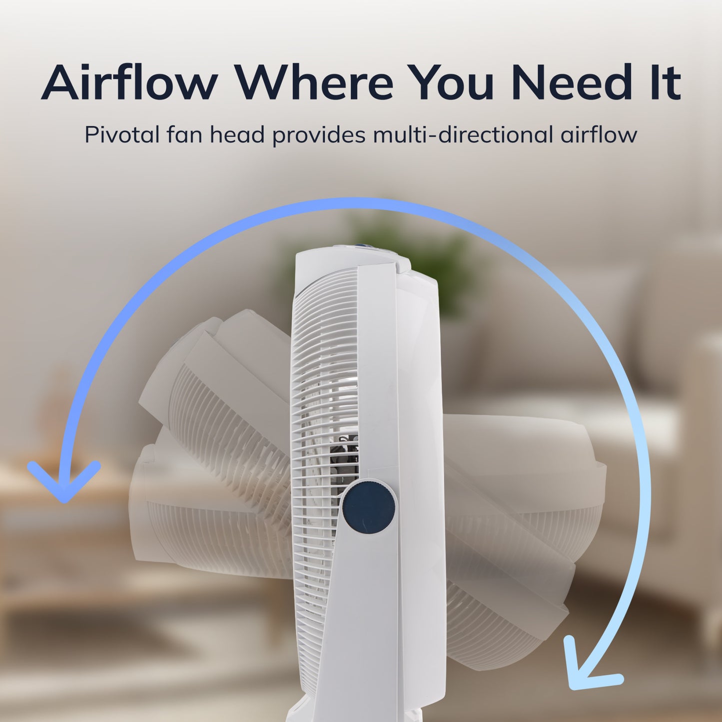 Lasko Cyclone 20" Air Circulator Fan: Wall Mount, 3-Speed, Pivoting, White