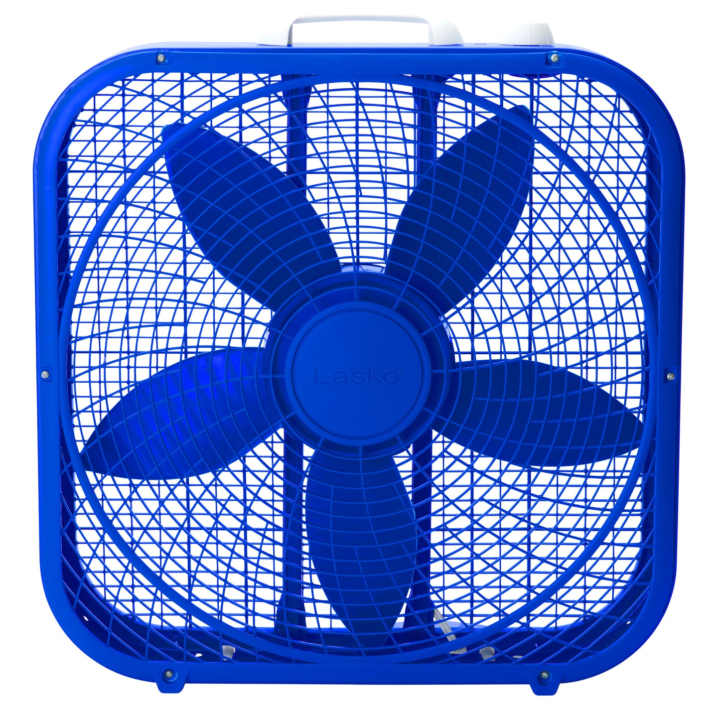 Lasko Cool Colors 20" Box Fan with 3 Speeds, B20306, Royal Blue