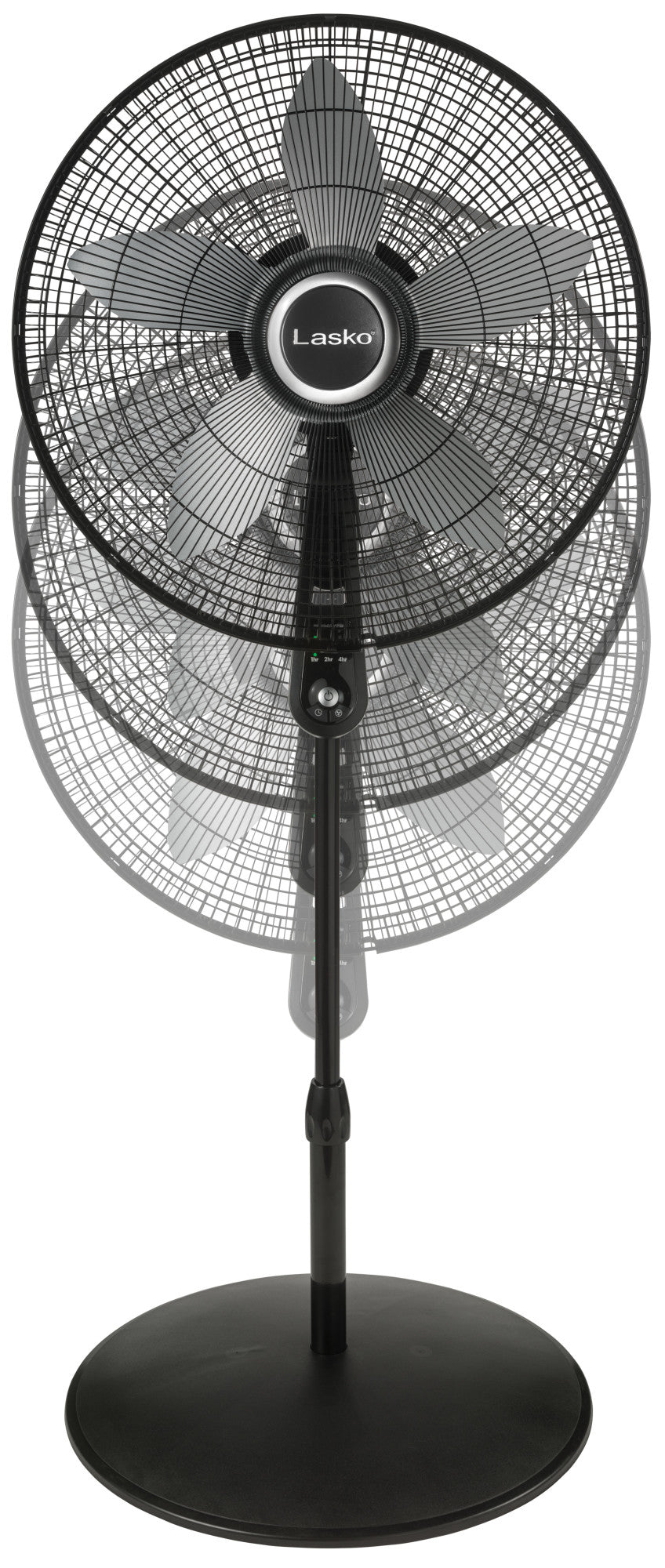 Lasko 20" Pedestal Fan (4-speed, remote, timer, black)
