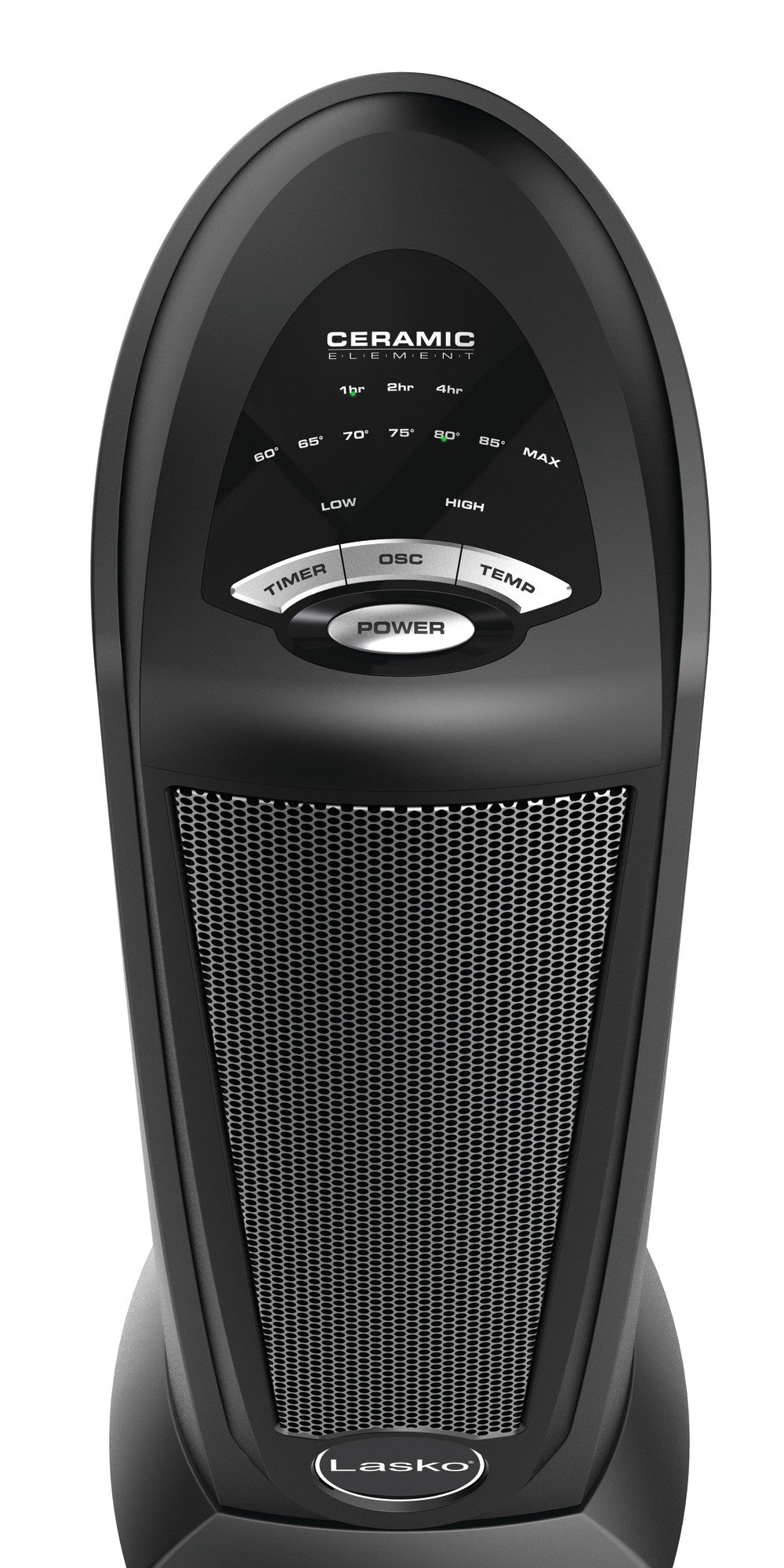 Lasko 1500W Electric Oscillating Ceramic Tower Space Heater with Remote, CT22410, Black