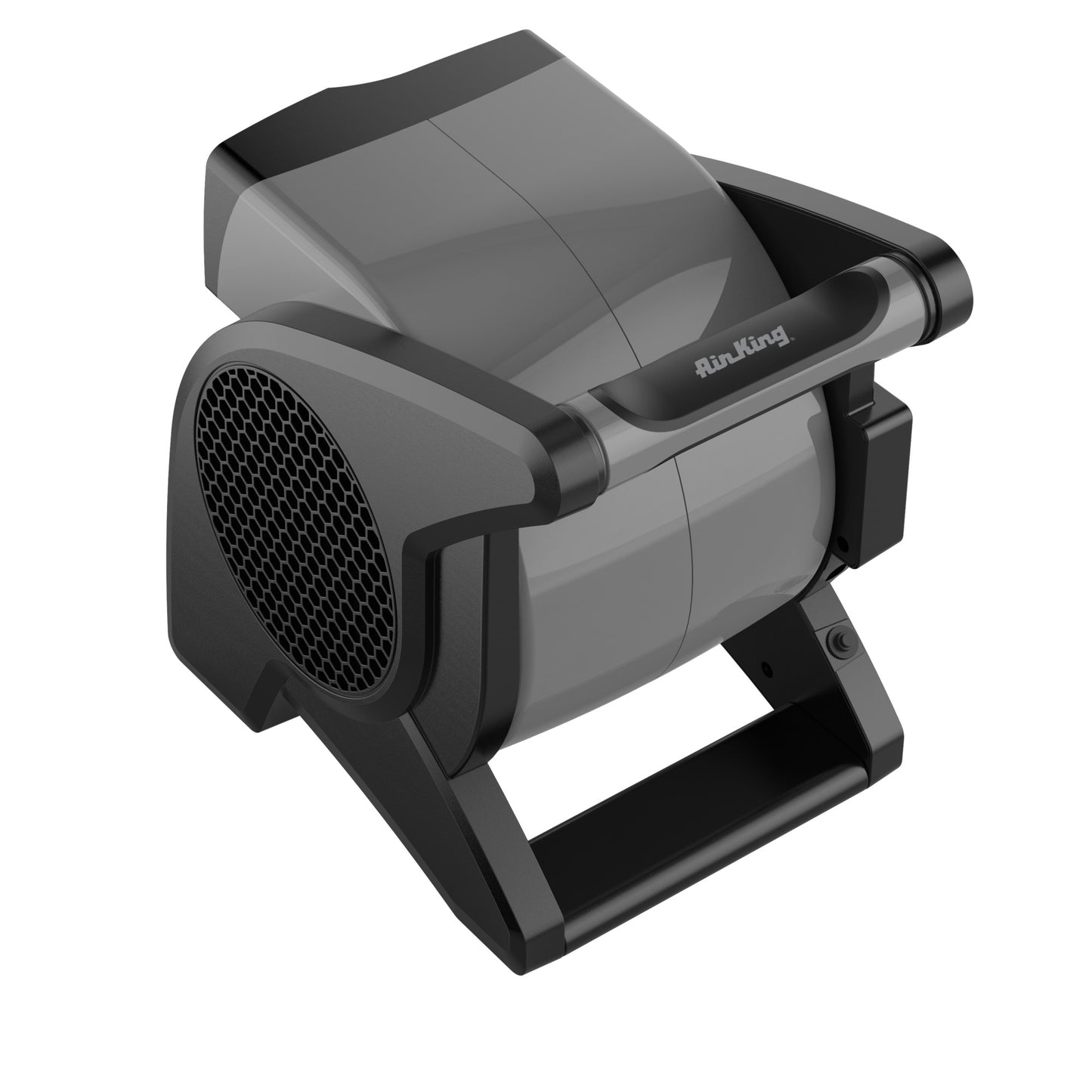Air King 15" Air Mover Blower Fan: 3-Speed, High Velocity, 2 Outlets, Pivoting, Black