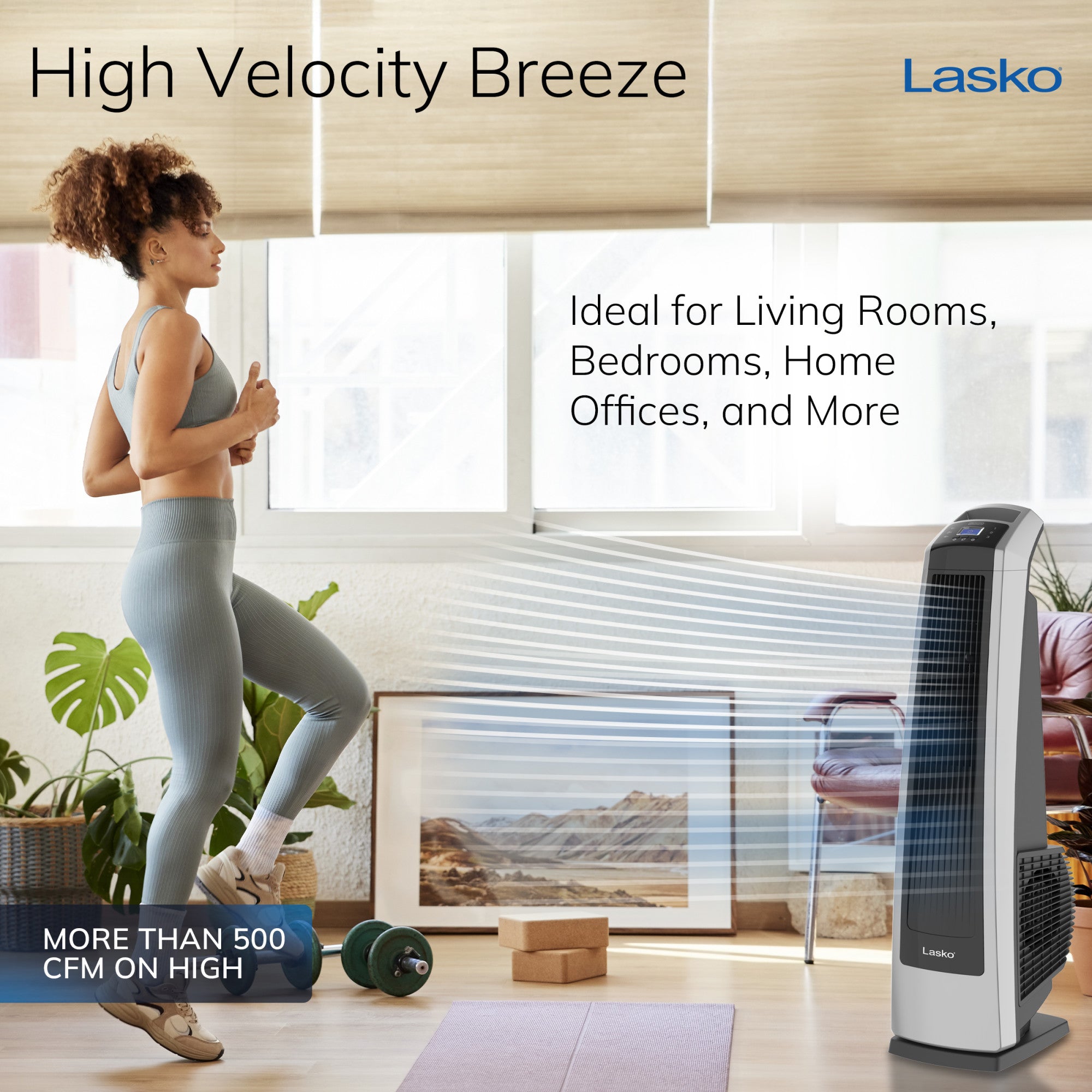Lasko U35120 Oscillating High Velocity Fan - Thumbnail 5