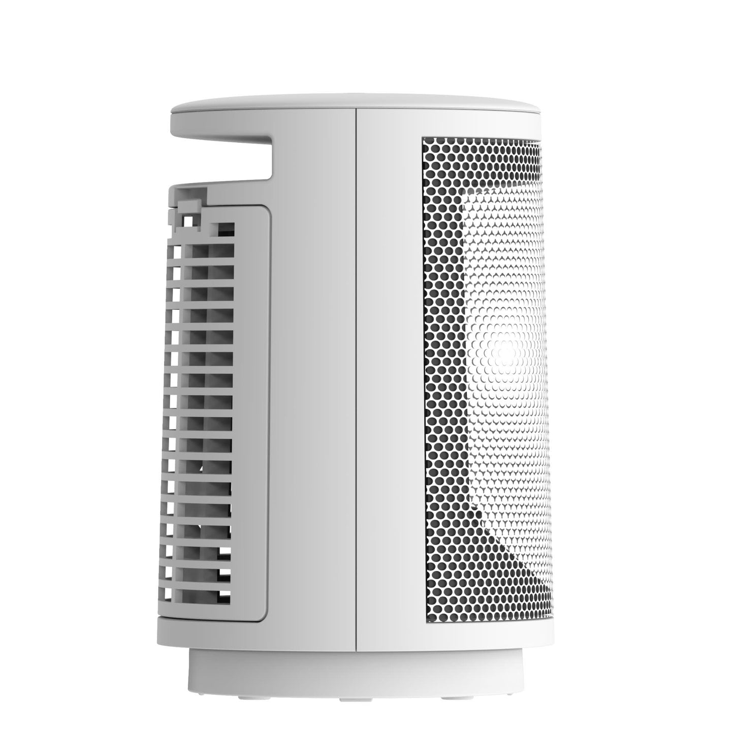 Lasko CD09475 9" Oscillating Personal Desktop Ceramic Space Heater with Tip-Over Switch: White