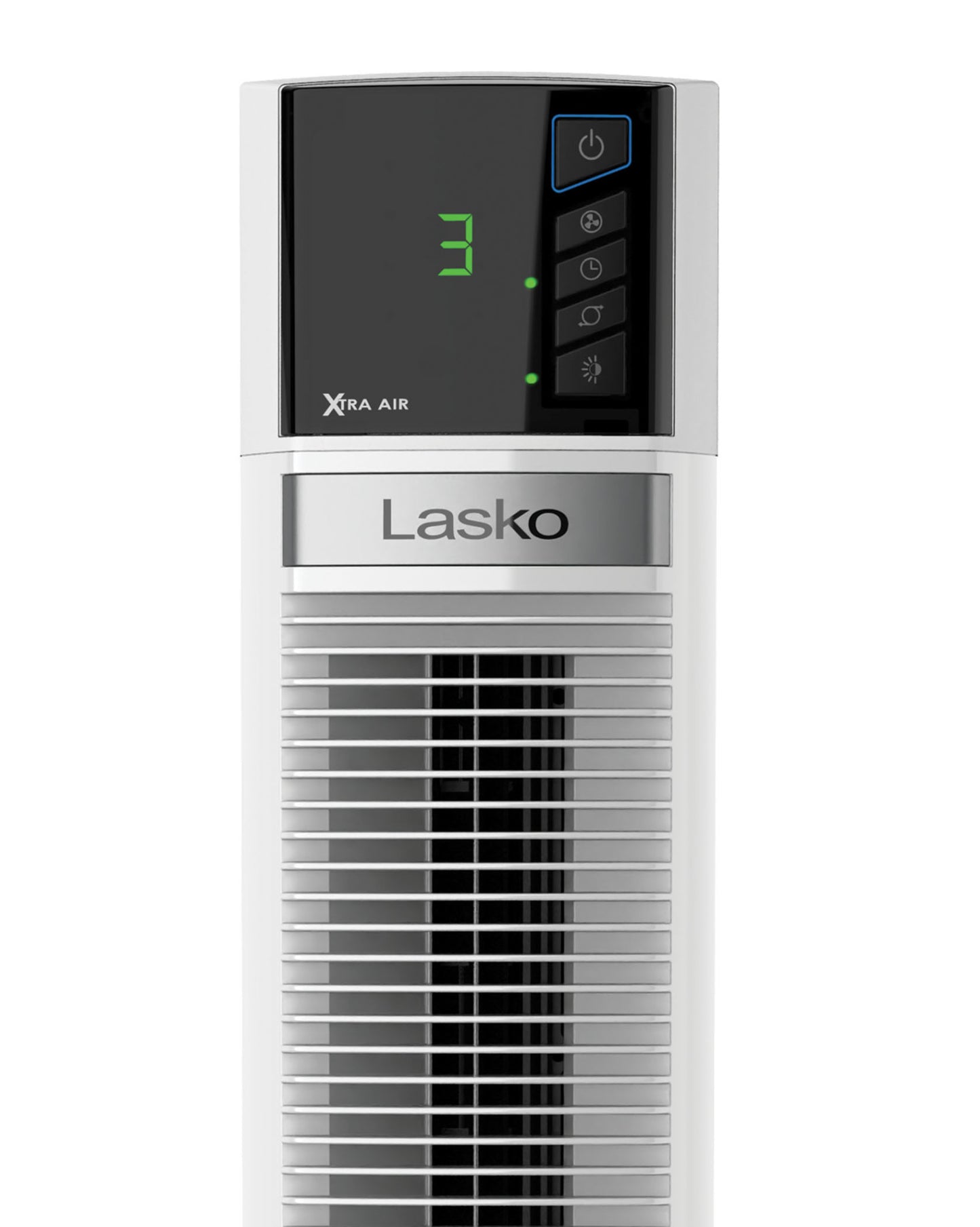 Lasko 48" Xtra Air 4- Speed Tower Fan with Remote Control, T48337, Silver