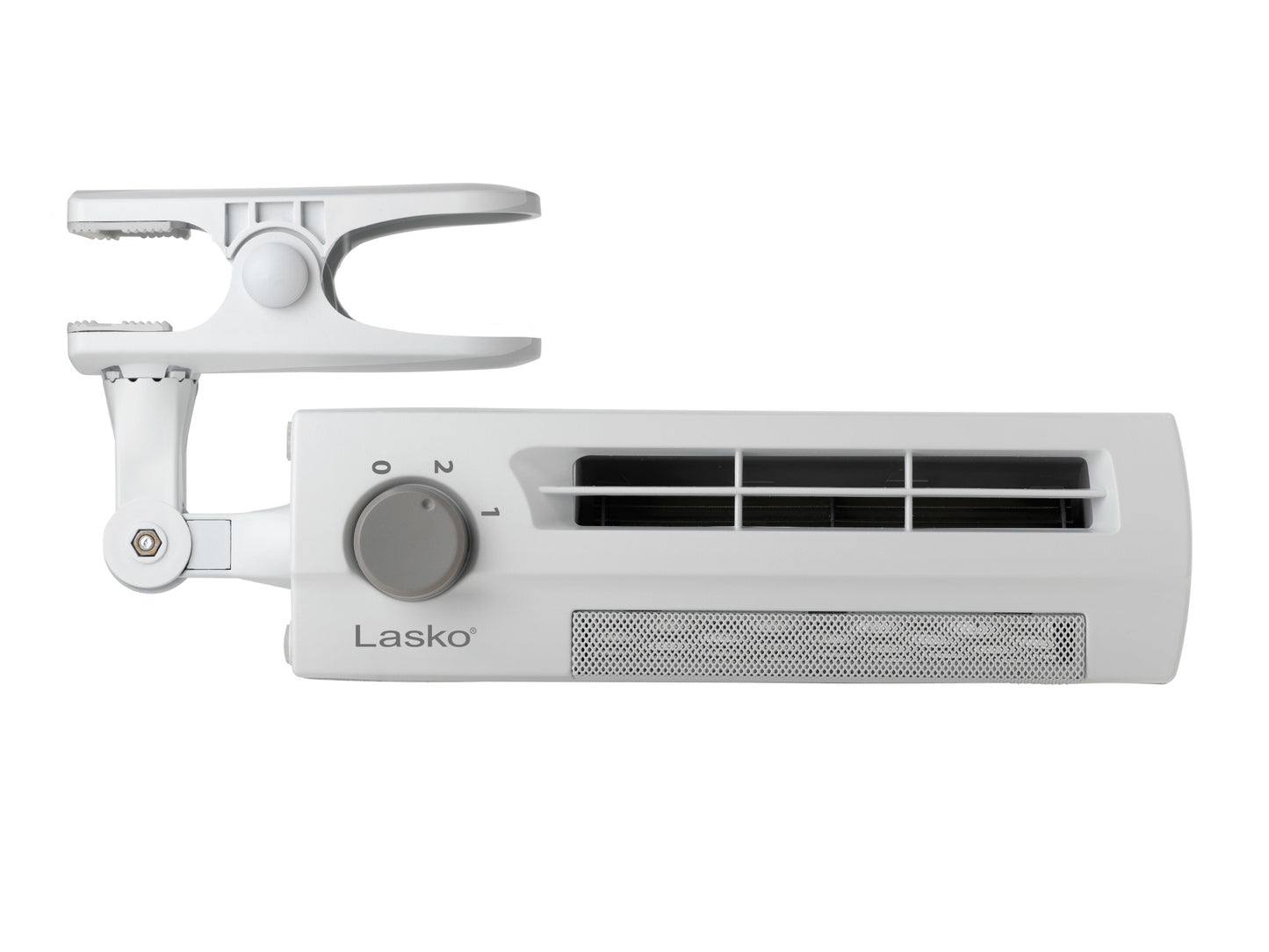 Lasko 10" Clip Stik Desk Ultra-Slim 2-Speed Table Fan, 4006, White