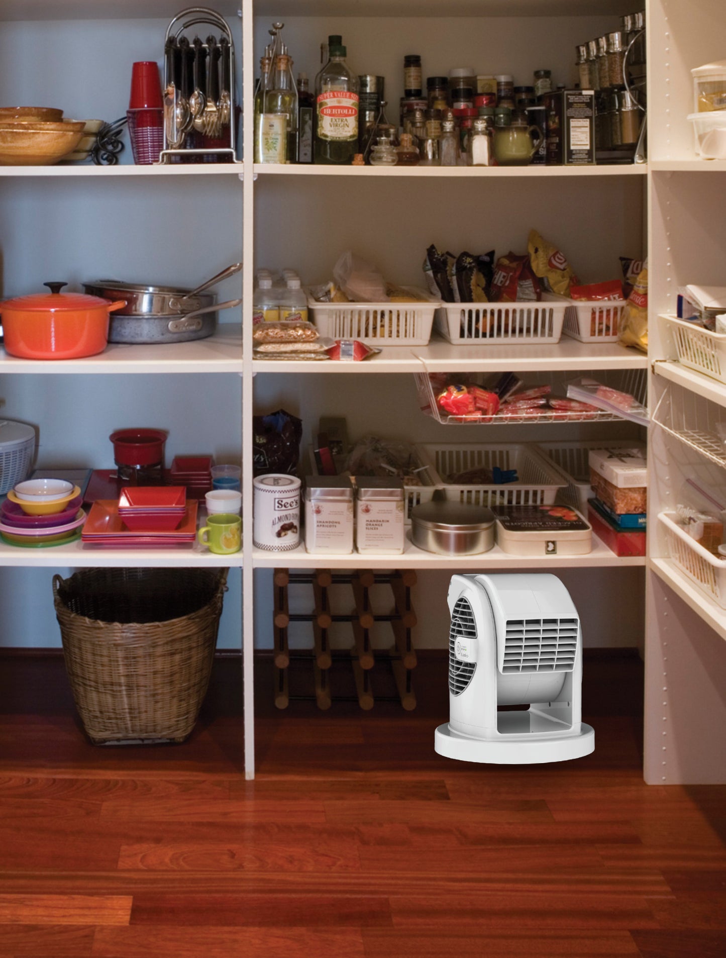 Lasko Multi-Use Home Utility Floor Fan with Pivoting Head and 3 Speeds, U11300, White