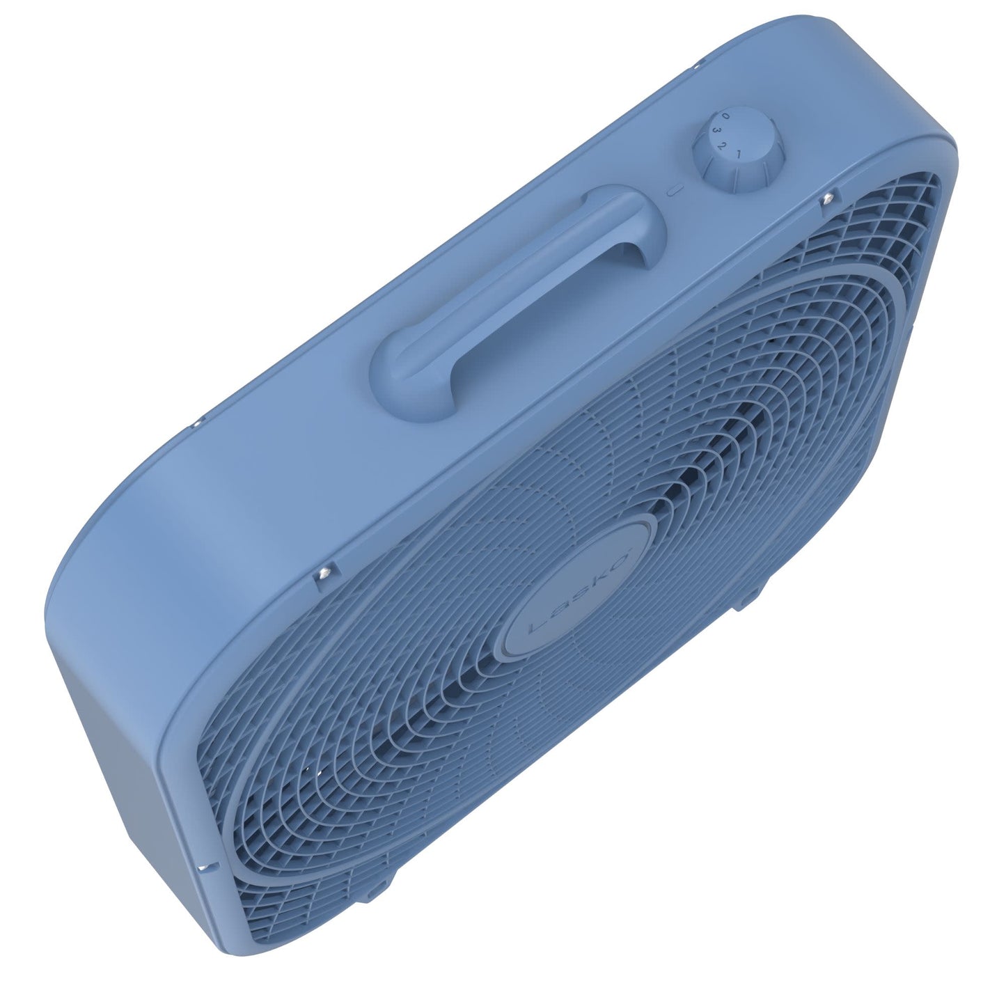 Lasko WindRing® 20" Box Fan (3-speed, manual, laguna blue)