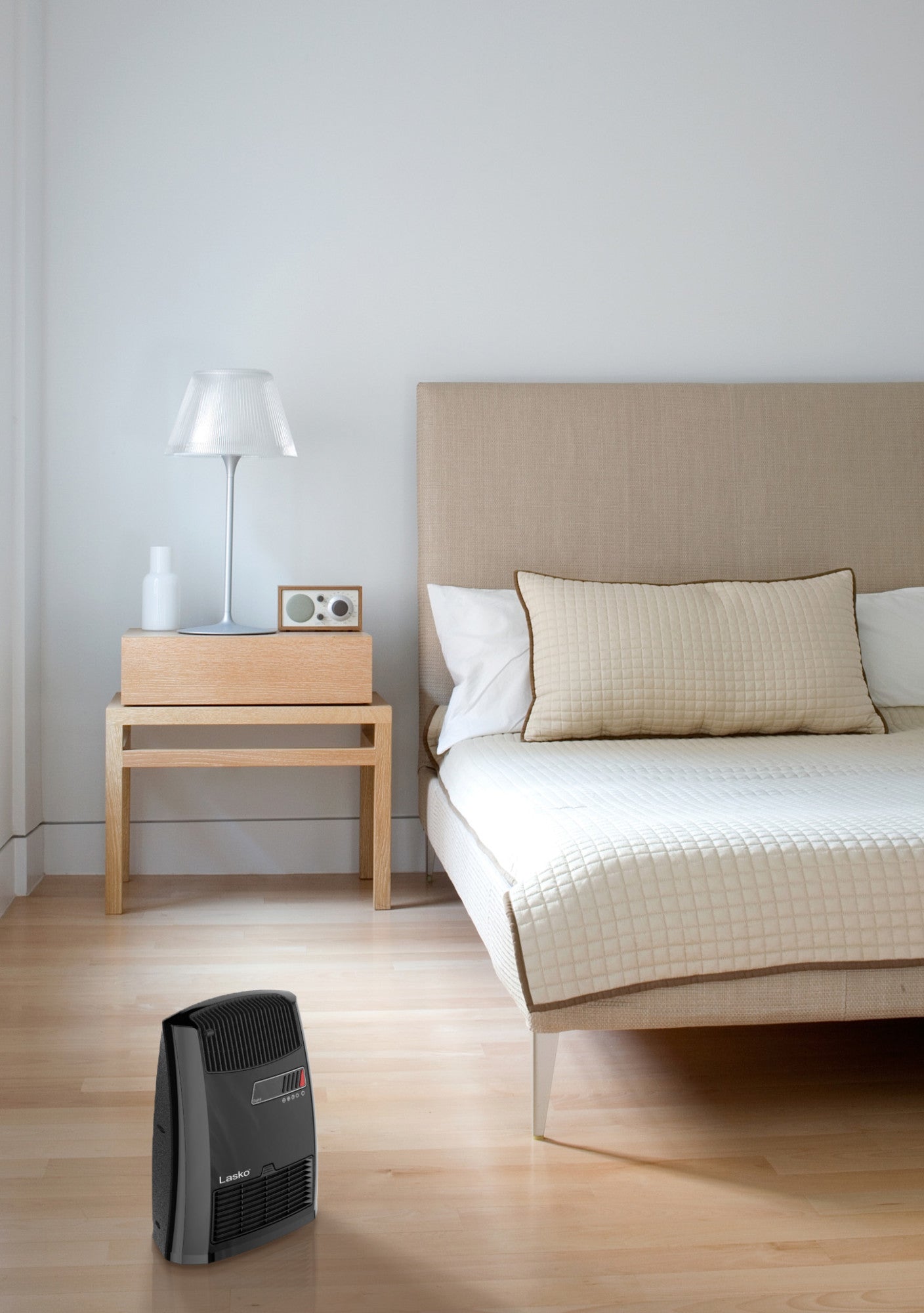 Lasko 1500W Electric Ceramic Space Heater with Timer and Thermostat, CC13700, Black