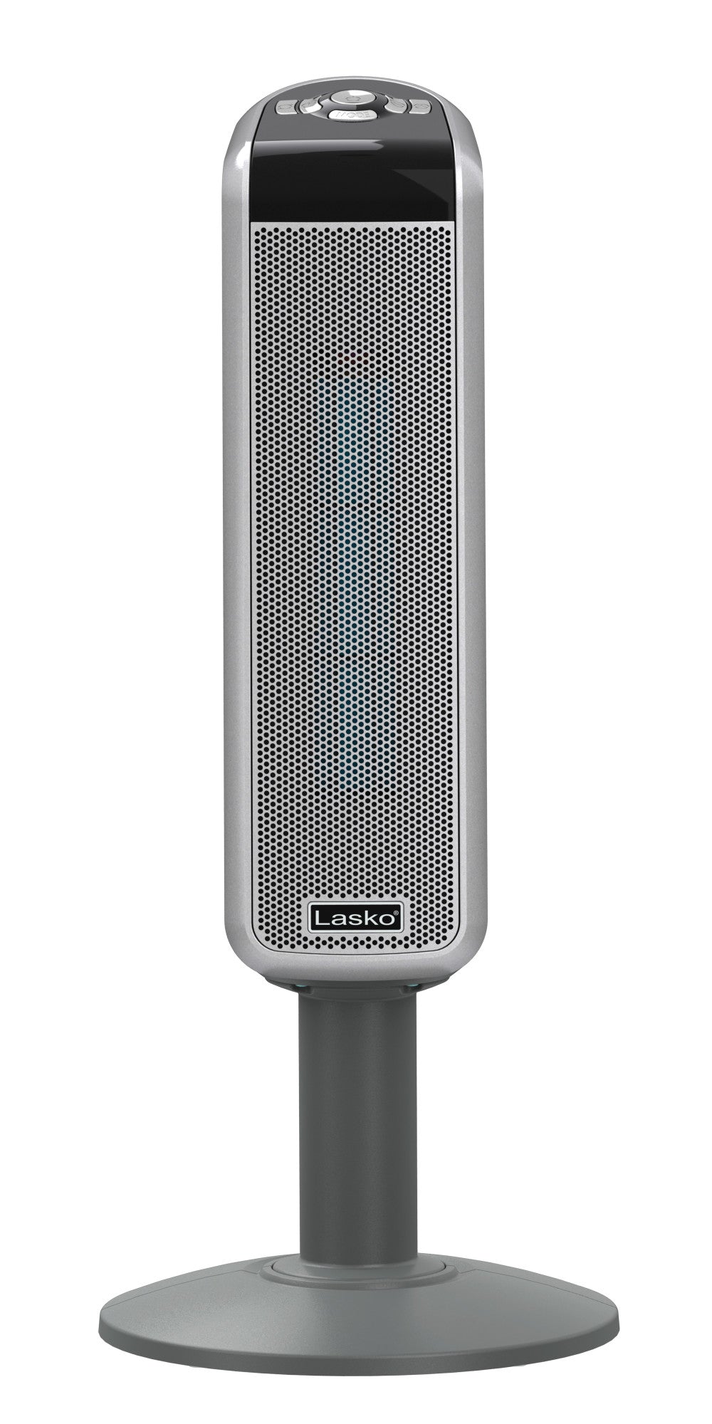 Lasko 1500W Electric Ceramic Pedestal Space Heater with Remote, 5397, Black