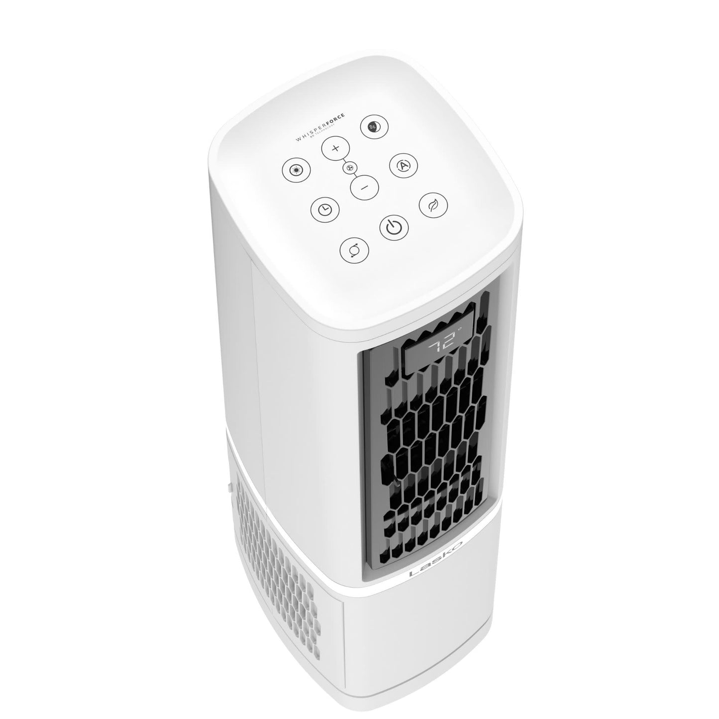 Lasko High Velocity WhisperForce™ DC 35" Tower Fan (12-speed, remote, timer, 90° oscillation, air filtration, black)