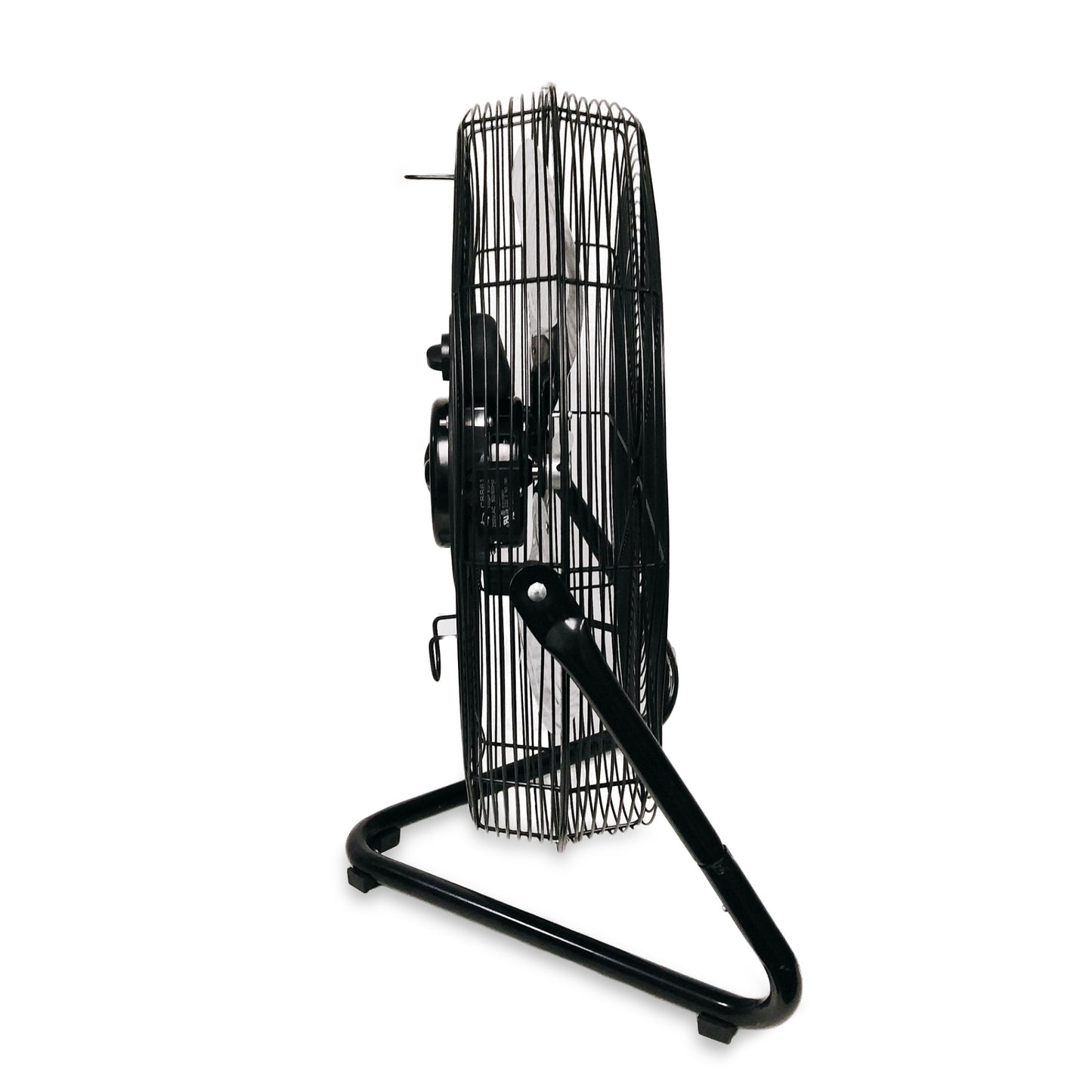 B-Air 20" High Velocity Floor Fan: wall mount, 3-speed, pivoting, black