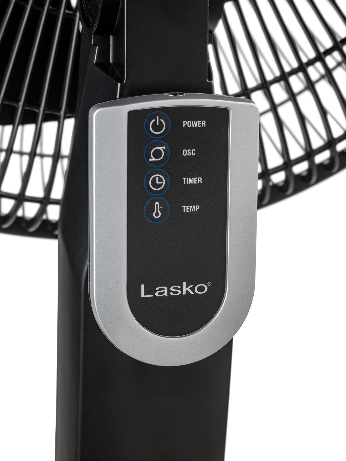 Lasko S16612 16" 4-Speed Oscillating Pedestal Fan with Remote Control: black