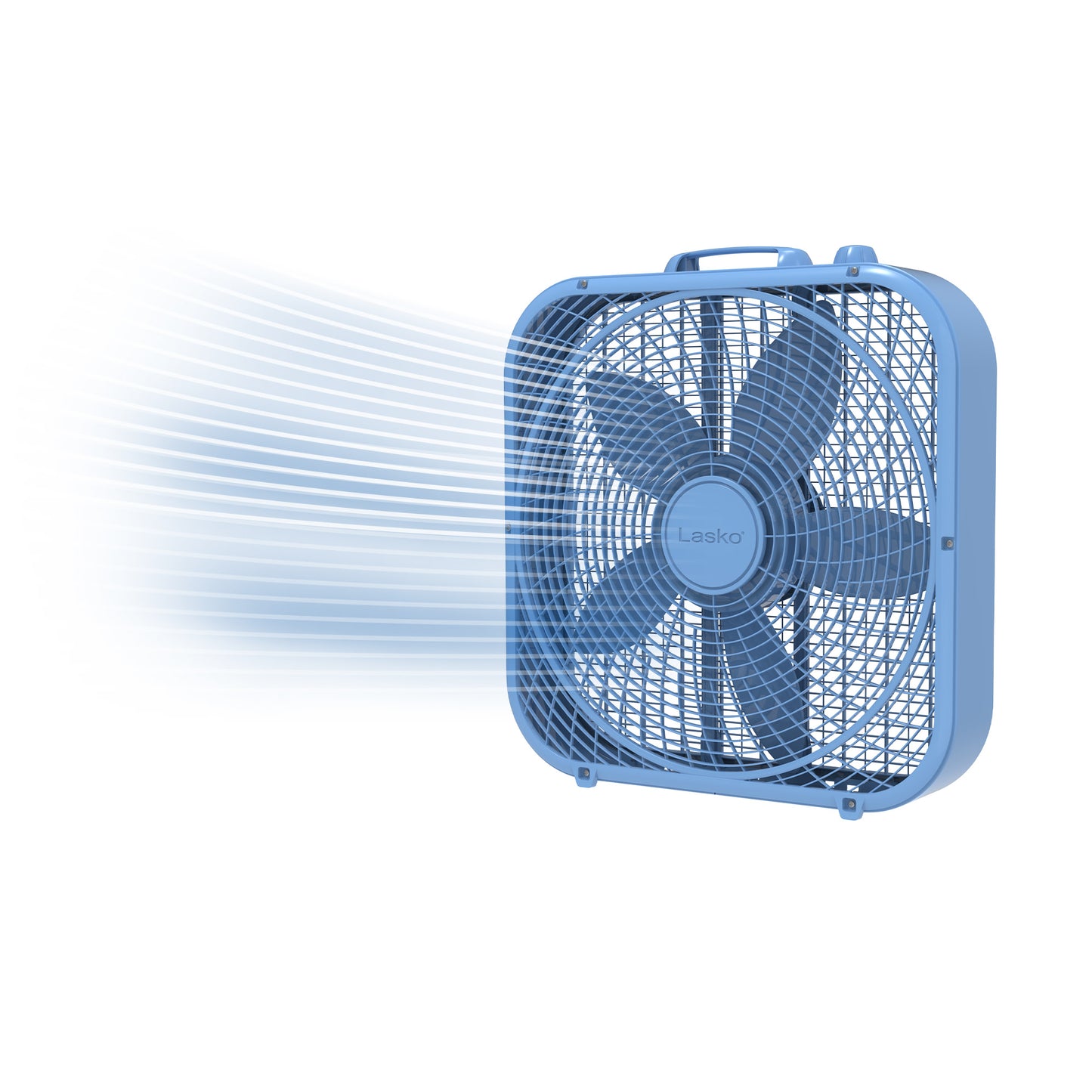 Lasko 20" Cool Colors® Box Fan with 3 Speeds, Blue, B20310