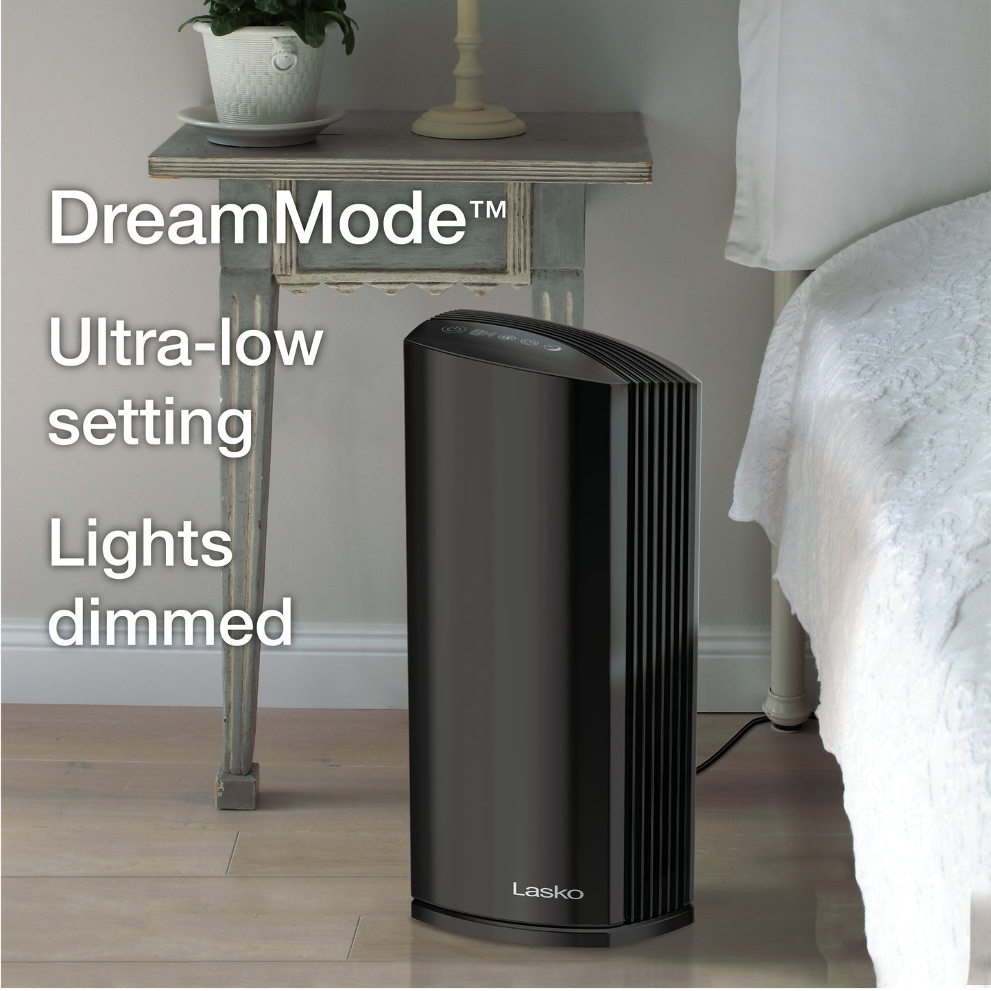 Lasko LP450 Premium Air Purifier with HEPA Filter and Odor Reduction and DreamMode