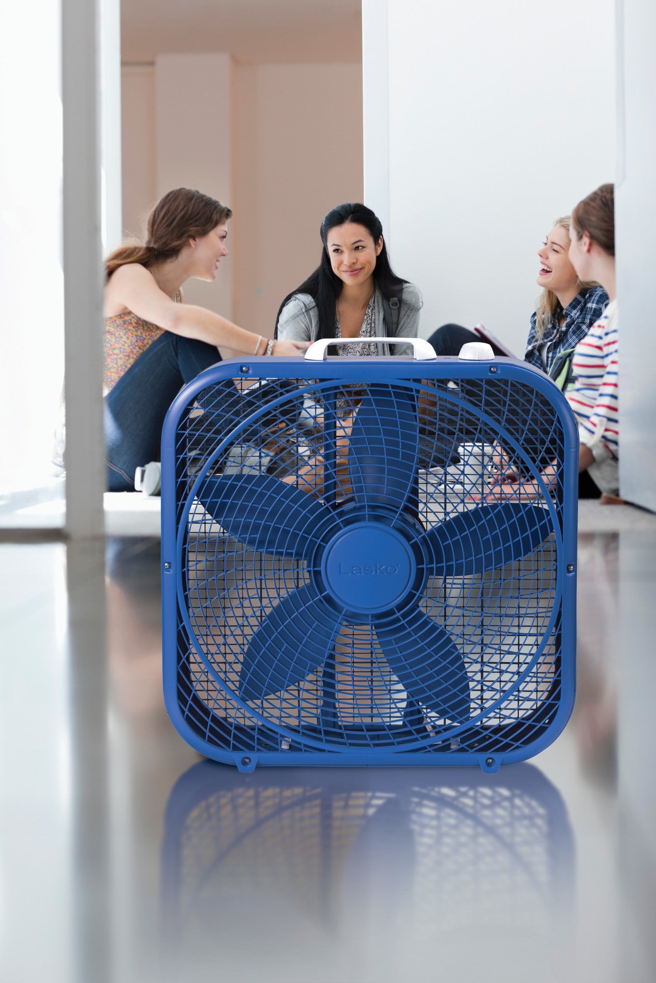 Lasko Cool Colors 20" 3-Speed Box Fan, B20308, Blue