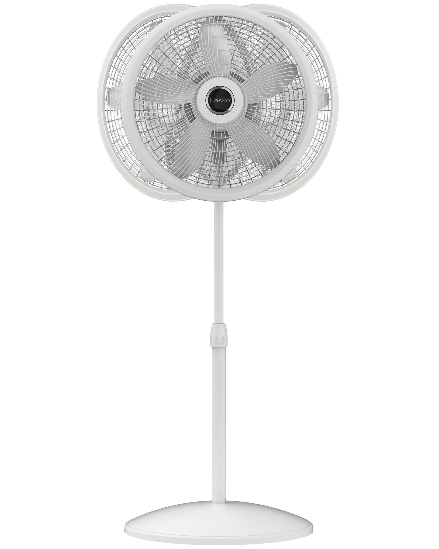 Lasko S18931 Cyclone® 18" Oscillating 3-Speed Adjustable Pedestal Fan, White
