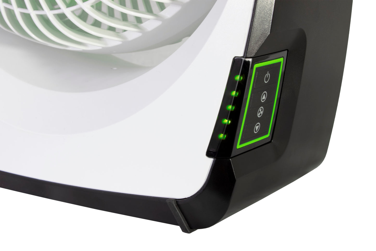 Lasko 17" 5-Speed Portable Battery Fan with 18V Lithium Ion Battery and Adapter, RB200, White