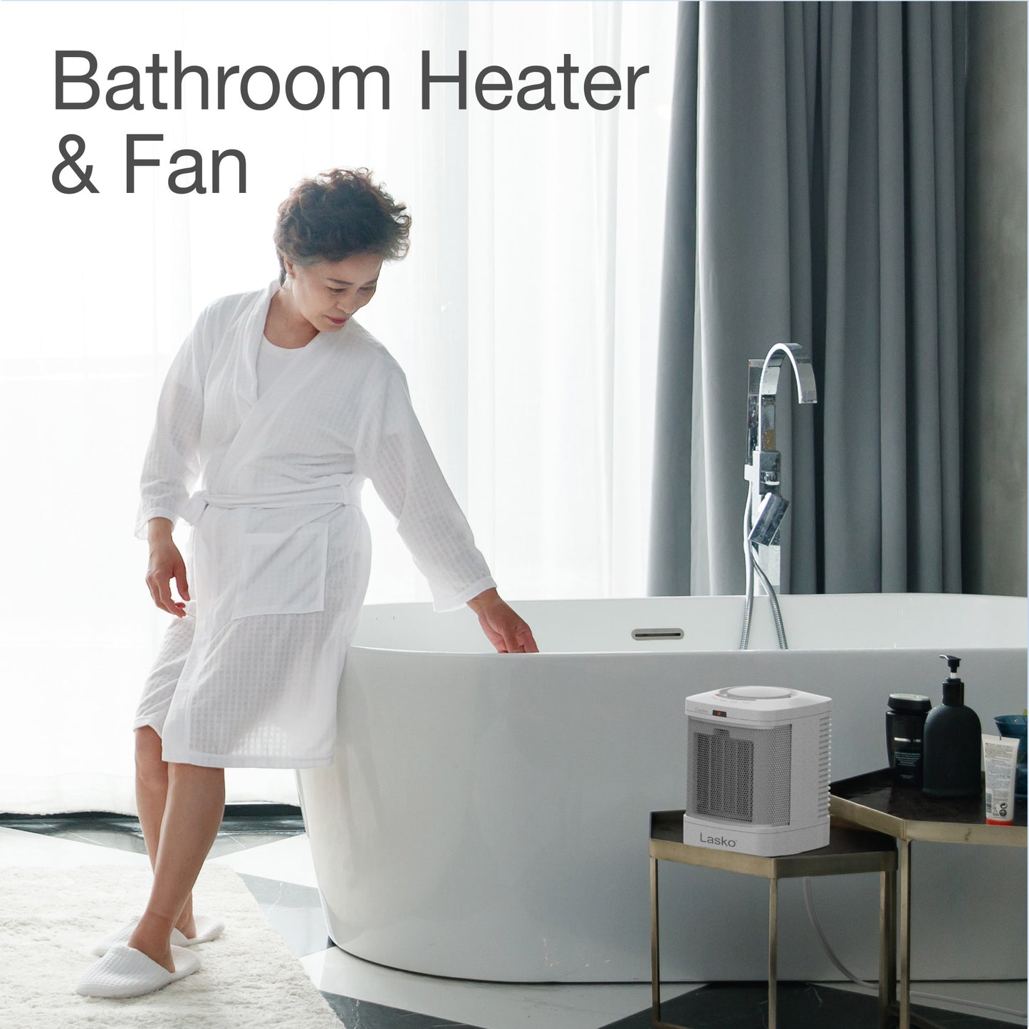 Ceramic Bathroom Space Heater with Fan