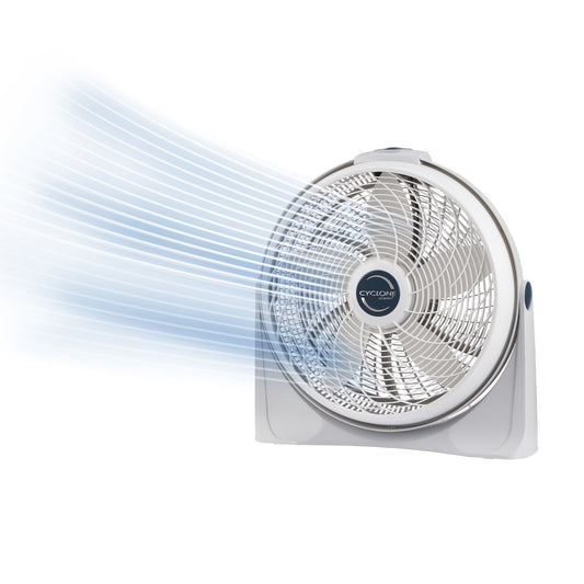 Lasko Cyclone 20" Air Circulator Fan: Wall Mount, 3-Speed, Pivoting, White