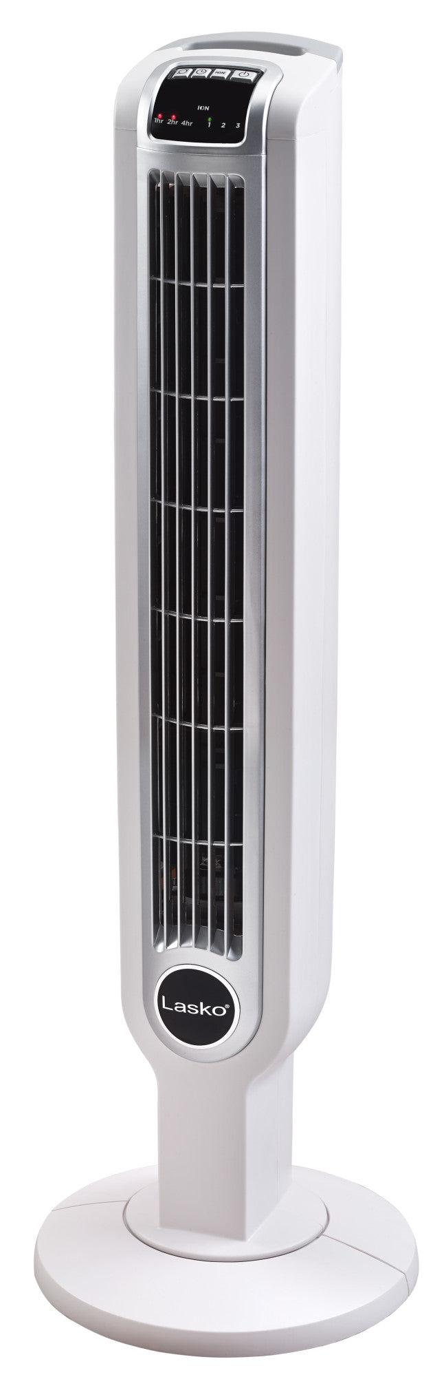 Lasko 36" Tower Fan with Ionizer and Remote Control, T36214, White