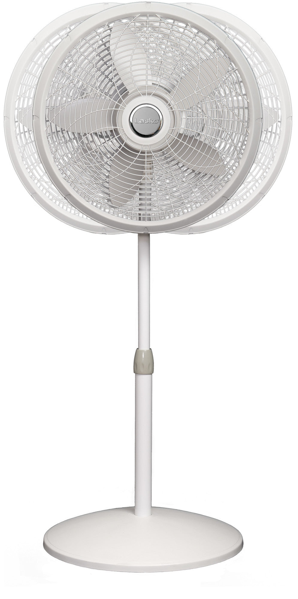 Lasko 18" Oscillating 3-Speed Elegance & Performance Pedestal Fan, 1820, White