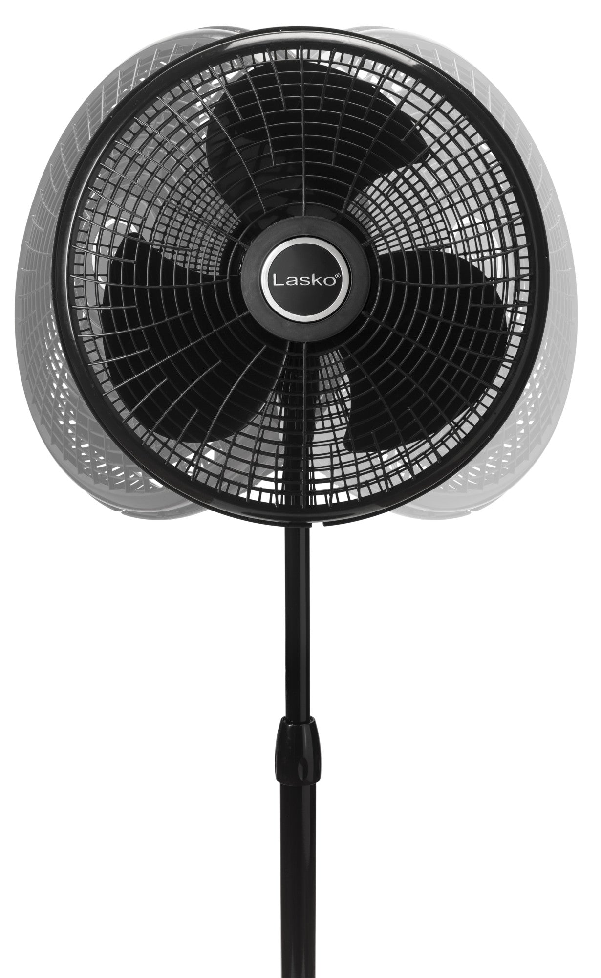 Lasko 16" Performance Oscillating Pedestal Fan with 3 Speeds, 2527, Black