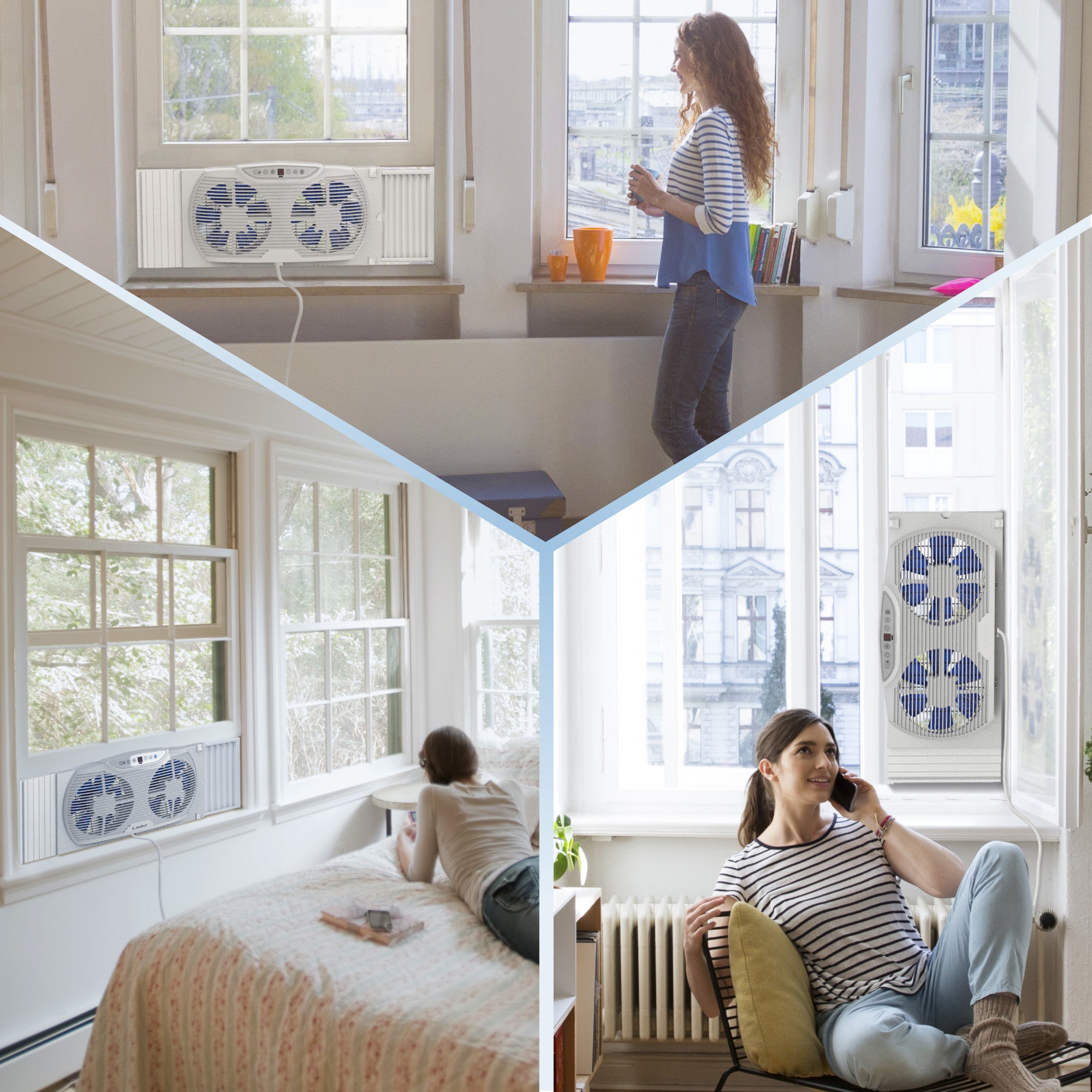 Lasko Electrically Reversible Twin Window Fan with Bluetooth Technology - Thumbnail 5