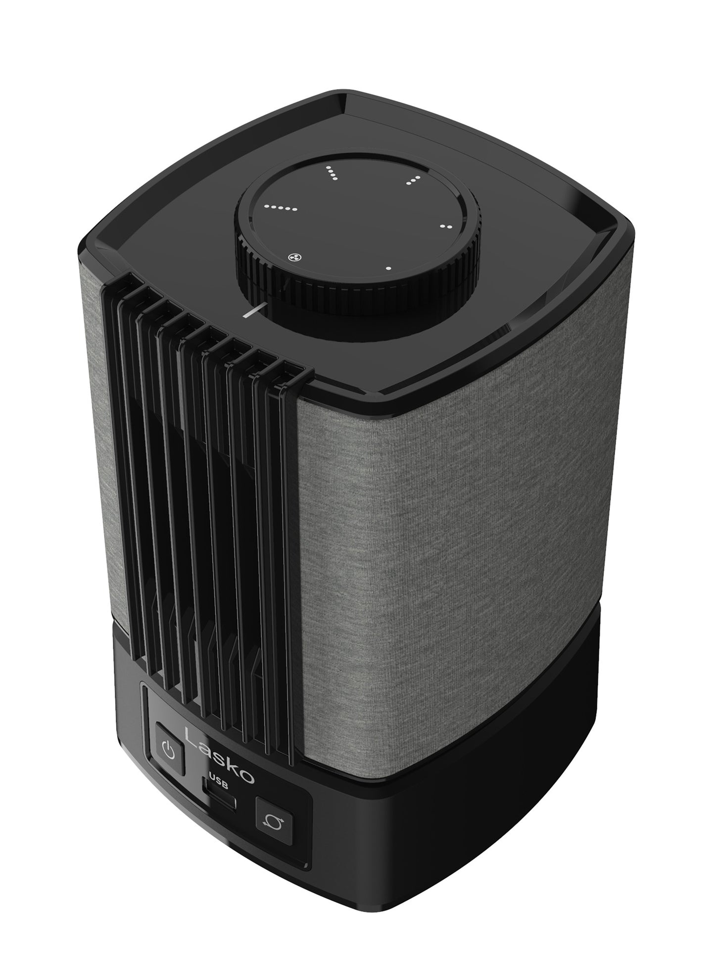 Lasko SlumberBreeze 2-in-1 Table Fan and White Noise Machine, SB100, Black