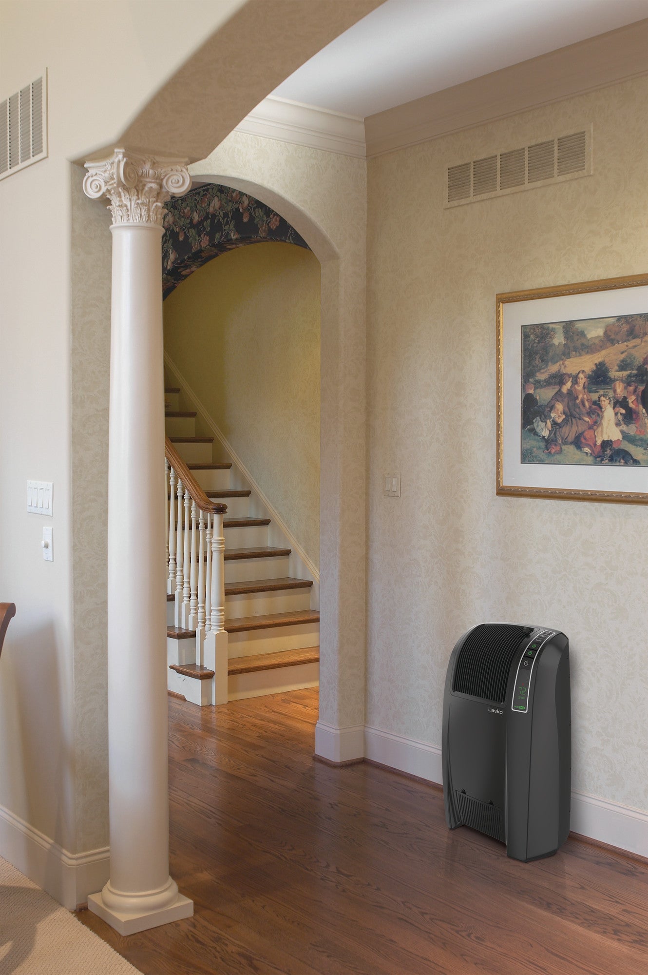 Lasko Cyclonic Digital Ceramic Heater, 5868, Black