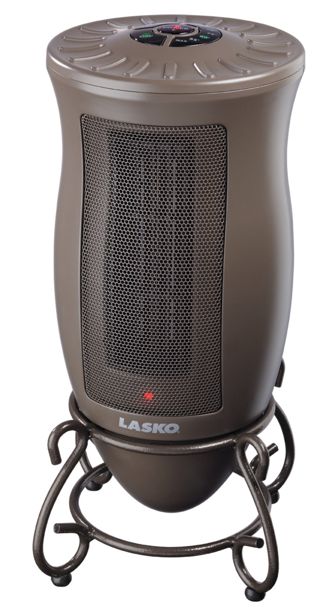 Lasko Designer Series Oscillating Ceramic Heater with Timer, CX16405, Brown