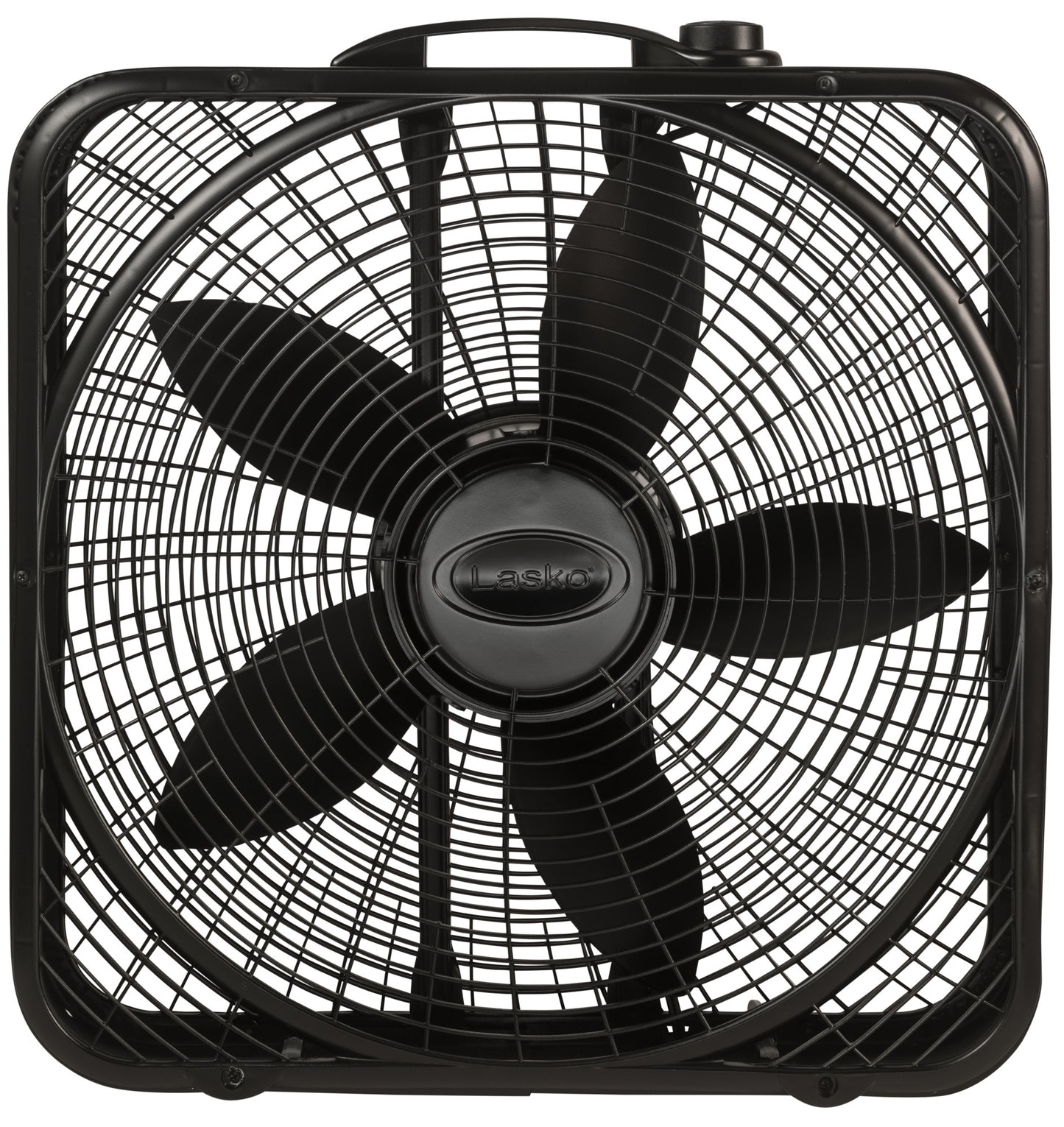 Lasko 20" Weather Shield Power Plus Box Fan, B20801, Black