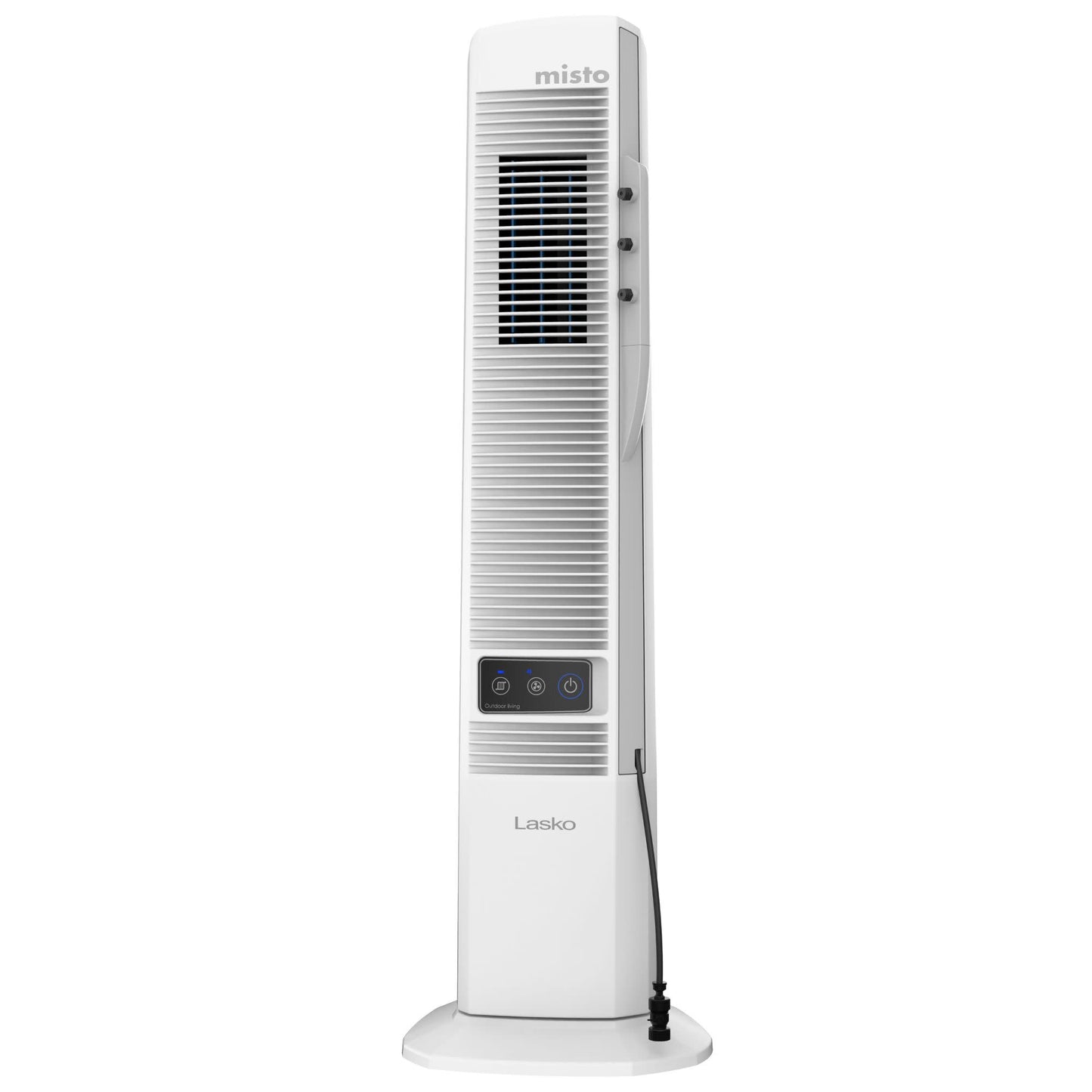 Lasko YF321 42" Misting Outdoor Tower Fan with 10-Foot Power Cord and 4 speeds: White