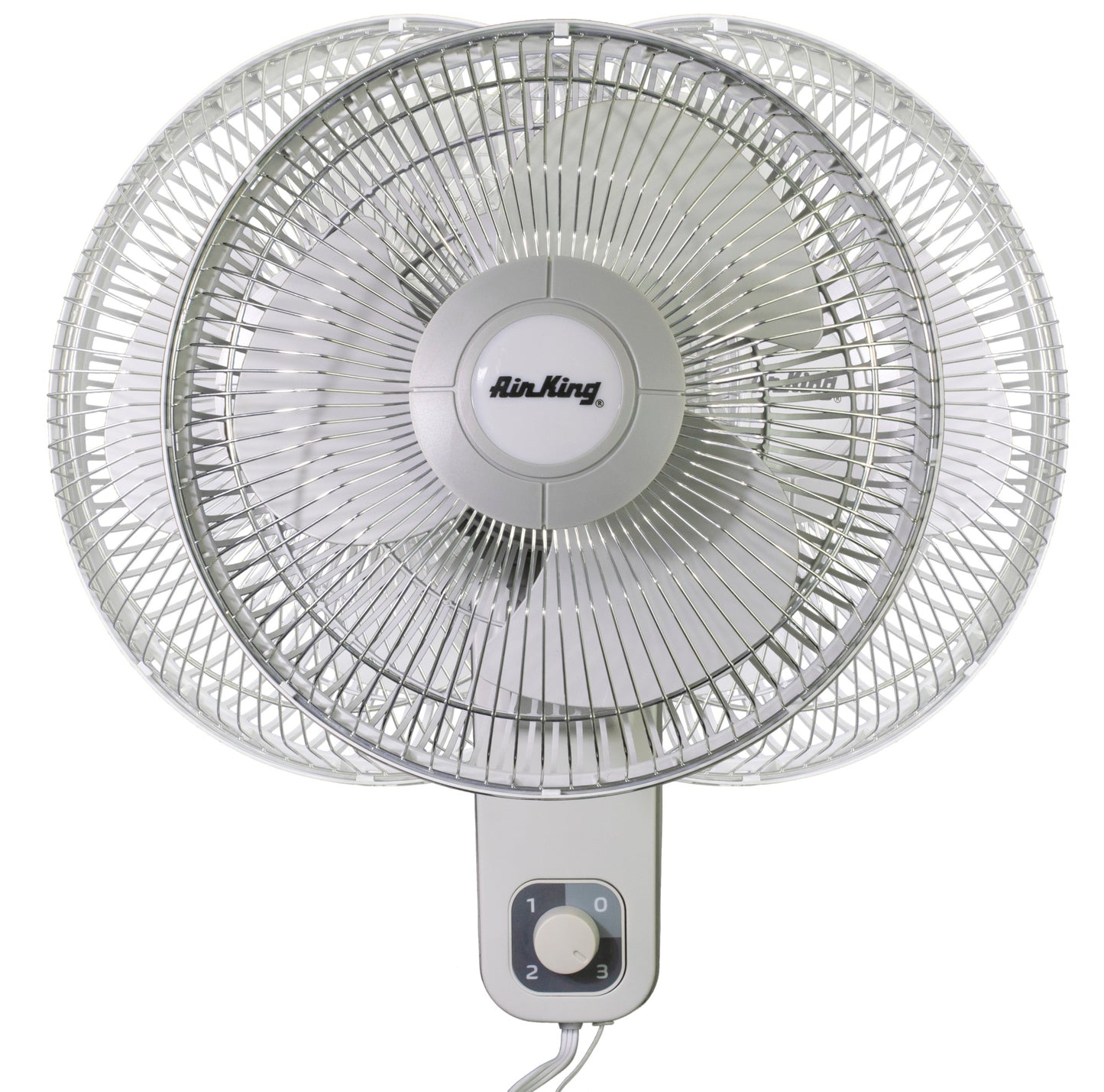 Air King 12" 1/50 HP Commercial Grade Wall Mount Fan (3-speed, manual, white)