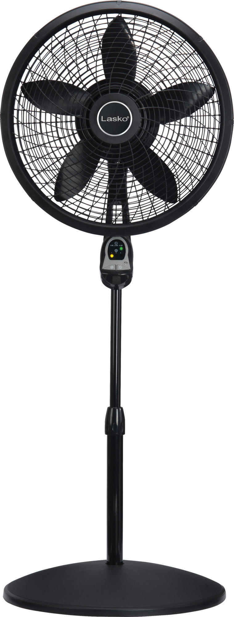 Lasko 18" Adjustable Pedestal Fan with Remote Control, S18625, Black