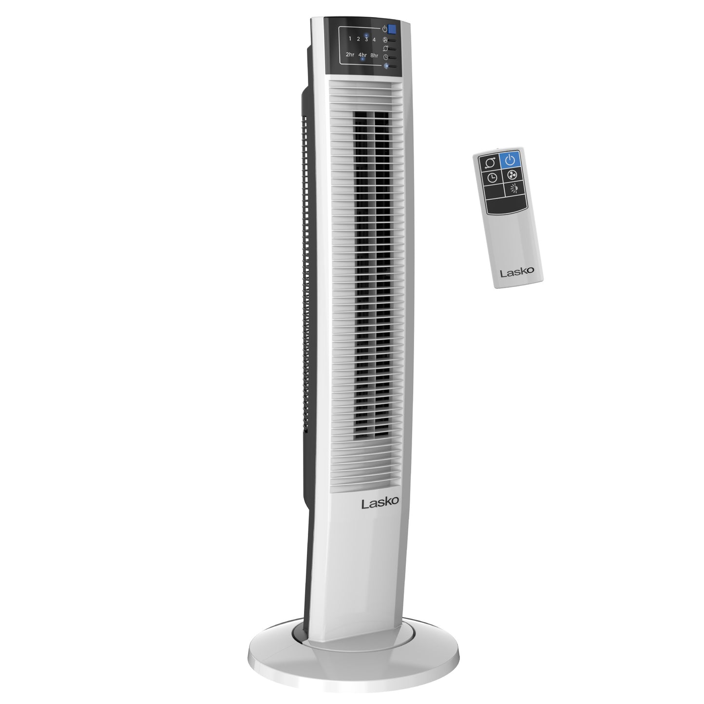 Lasko 36" Oscillating Wind Tower Fan with Remote Control, T36610, White