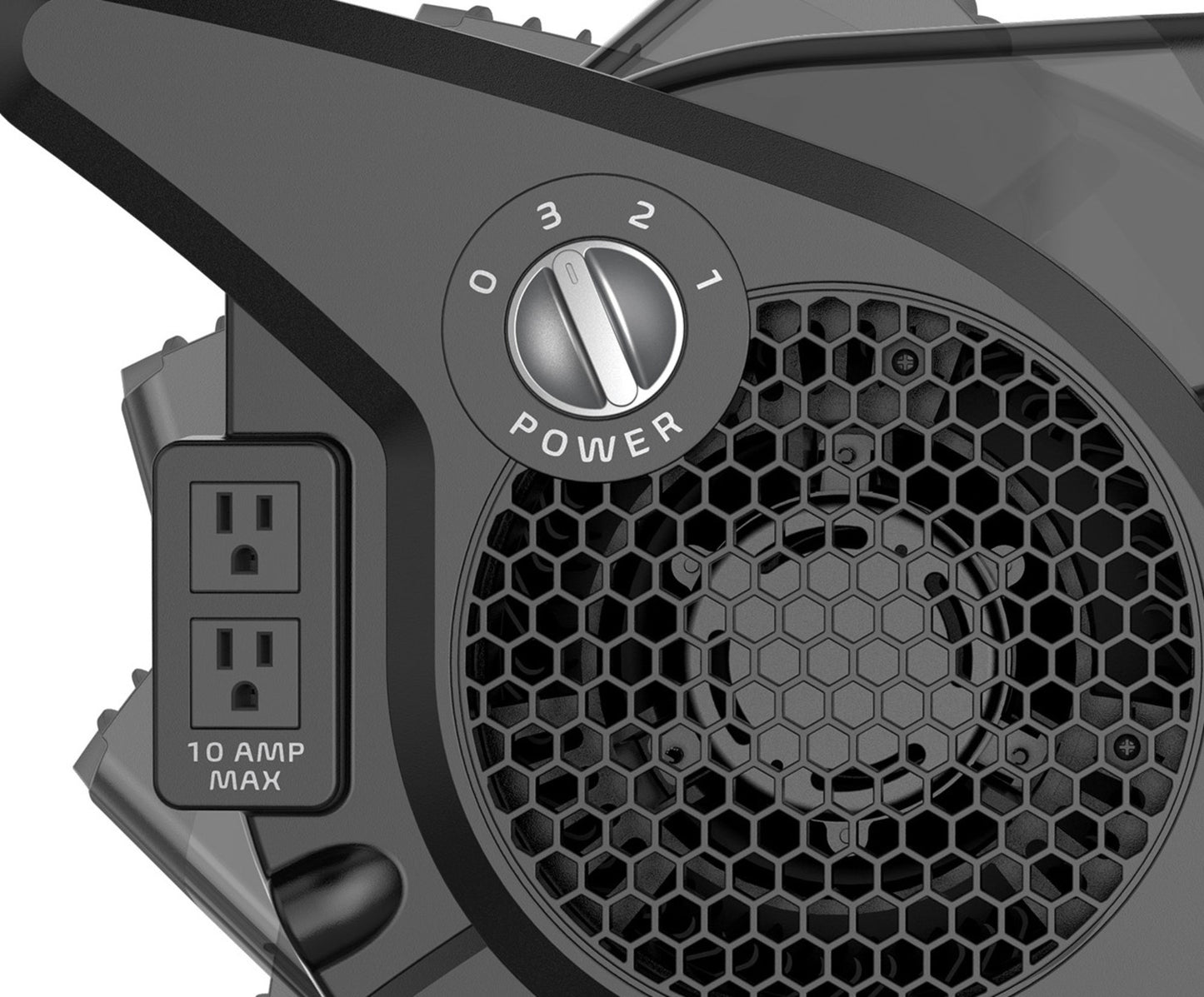 Lasko Pro Performance Pivoting High Velocity Utility Blower Fan with 3 Speeds, U15617, Black