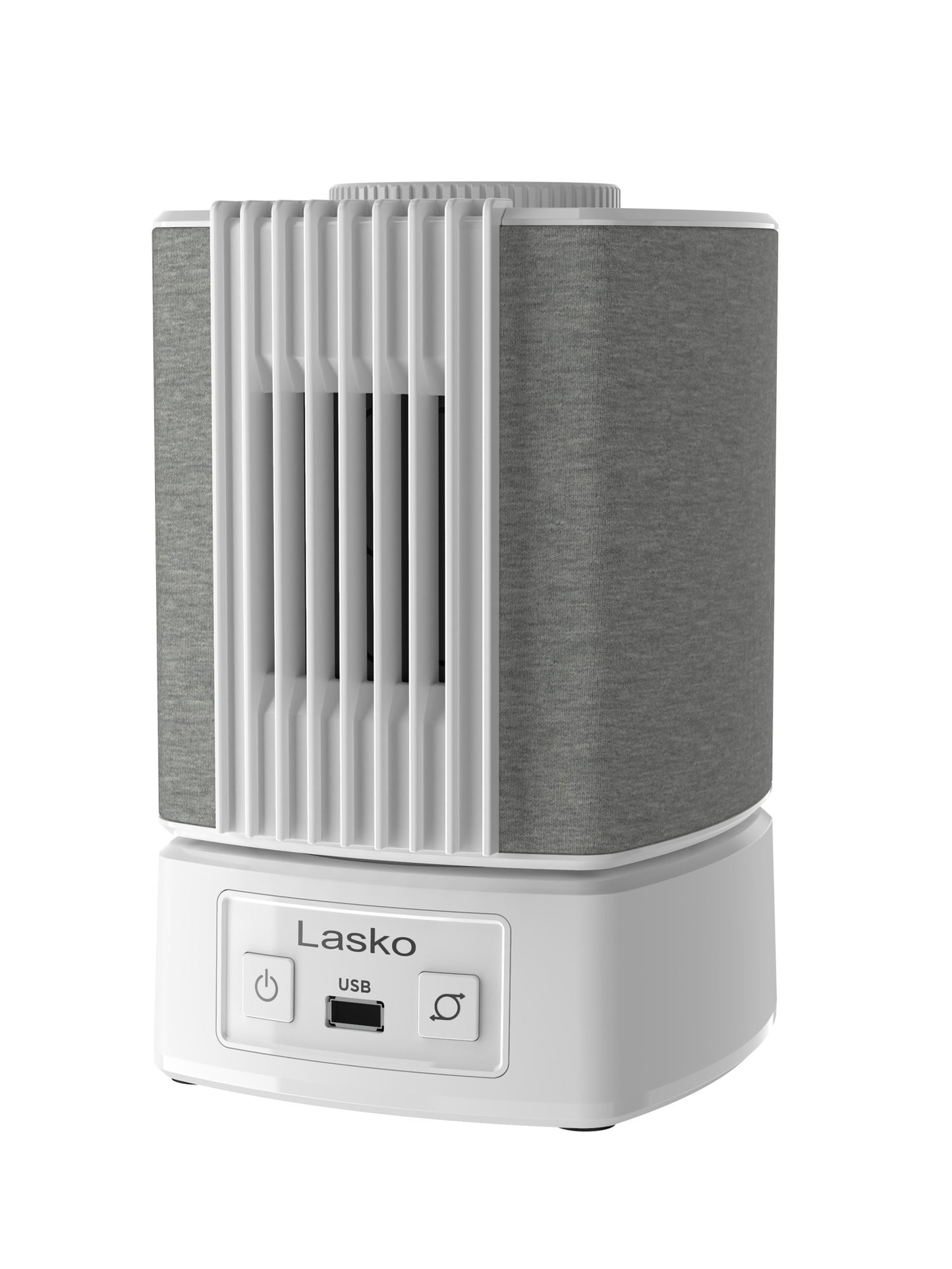 Lasko SlumberBreeze 2-in-1 Table Fan and White Noise Machine, SB101, White