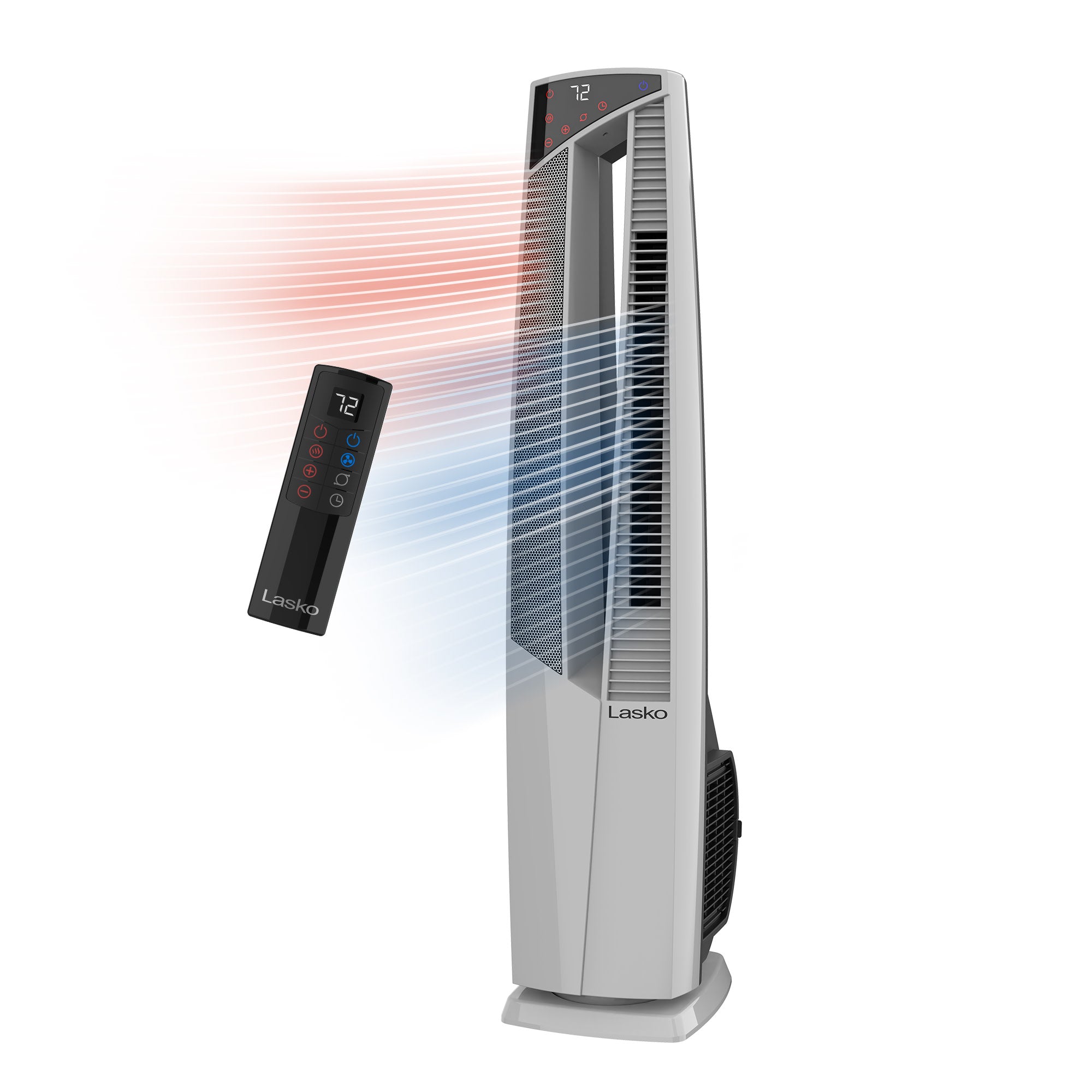 Lasko All Season High Velocity Hybrid Tower Fan and Space Heater - Thumbnail 4