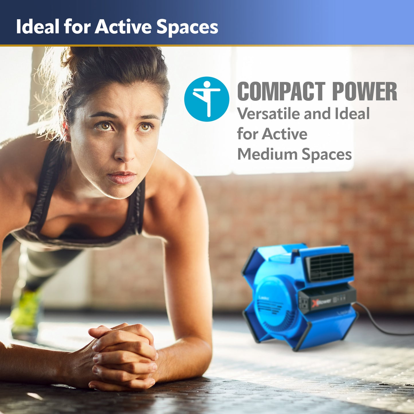 Lasko X12905 Multi-Position Utility Blower Floor Fan