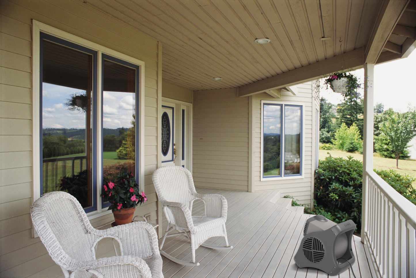 Lasko 15" Pivoting Misto Outdoor Misting Fan with GFCI Cord and 3 Speeds, 7050, Black